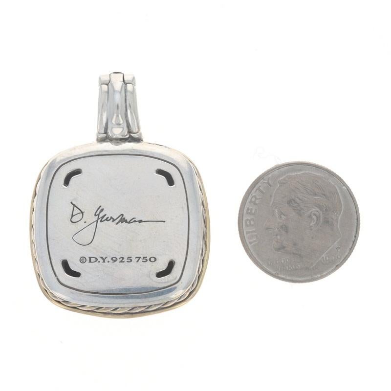 David Yurman Ciondolo con Onice Albion in argento 925, oro giallo 18k In condizioni ottime in vendita a Greensboro, NC