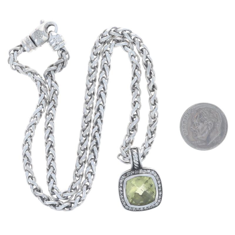 David Yurman Collana di grano con diamante Albion Peridot Enhancer 16