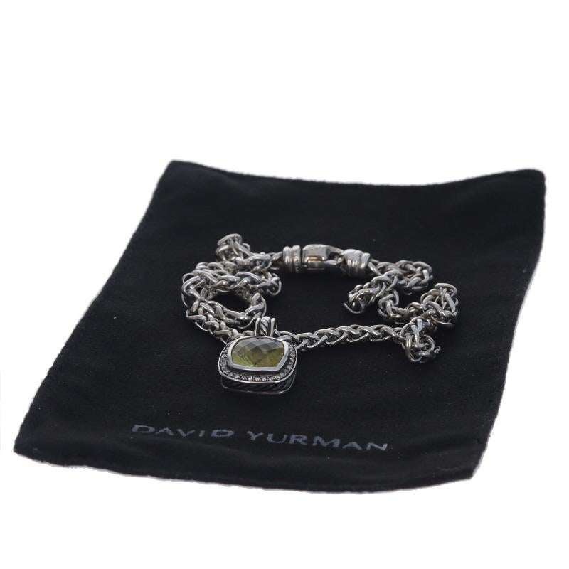 David Yurman Collana di grano con diamante Albion Peridot Enhancer 16