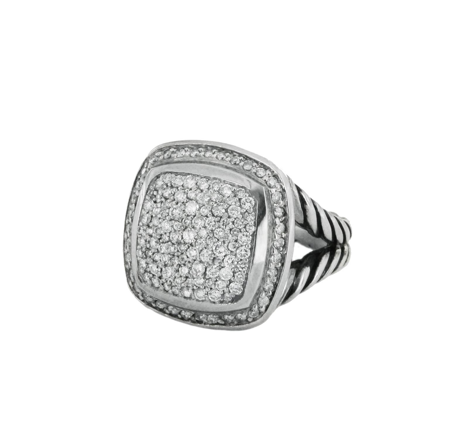 David Yurman Albion Ring with Diamonds In Excellent Condition In New York, NY