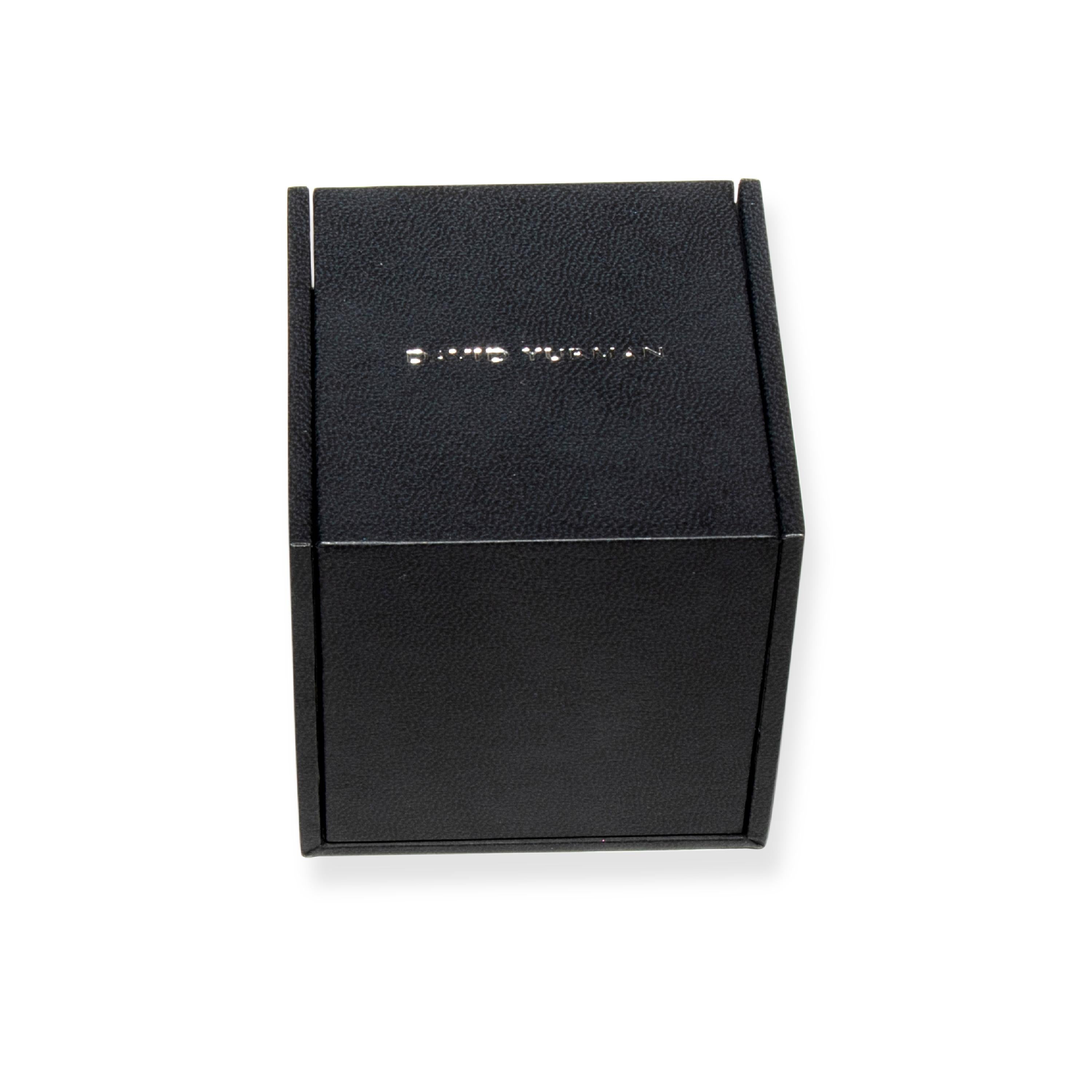 Cushion Cut David Yurman Albion Smokey Topaz & Diamond Ring in 18K Gold & Silver 0.44 Carat