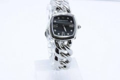 David Yurman Albion Stainless Steel and Quartz Watch with Diamond Black Face