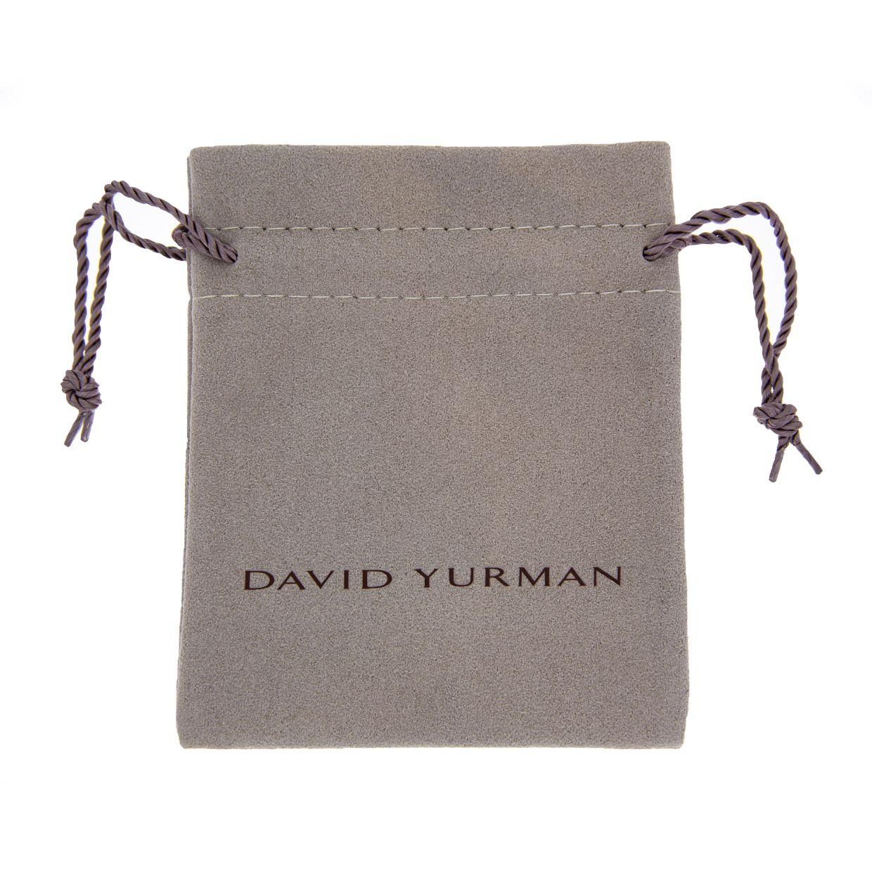 David Yurman Albion Sterling Silver 0.51 Carat Round Diamond Pendant In Excellent Condition In Columbia, MO