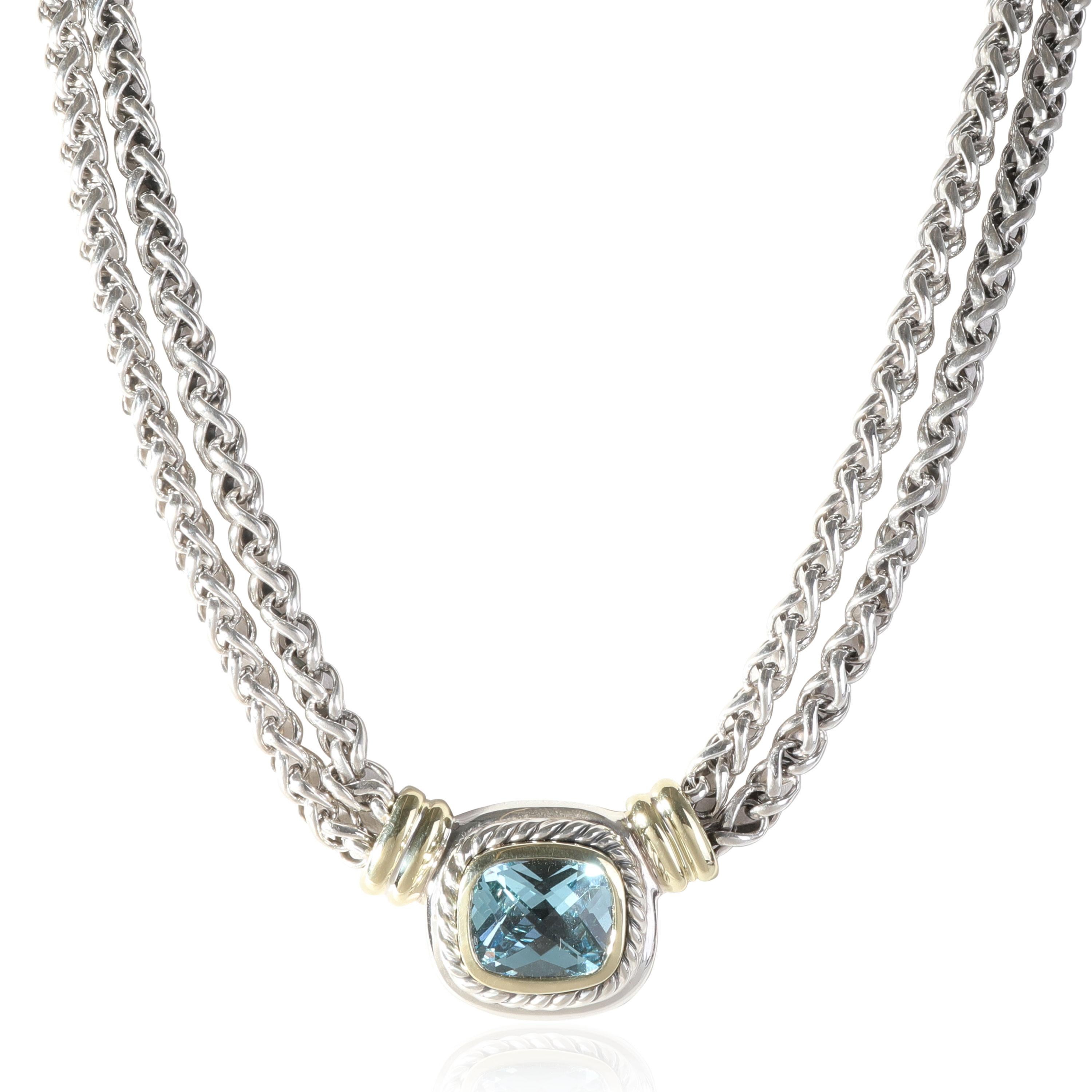 David Yurman Albion Topas Doppelstrang-Halskette in 14k Gelbgold/SS im Zustand „Hervorragend“ in New York, NY