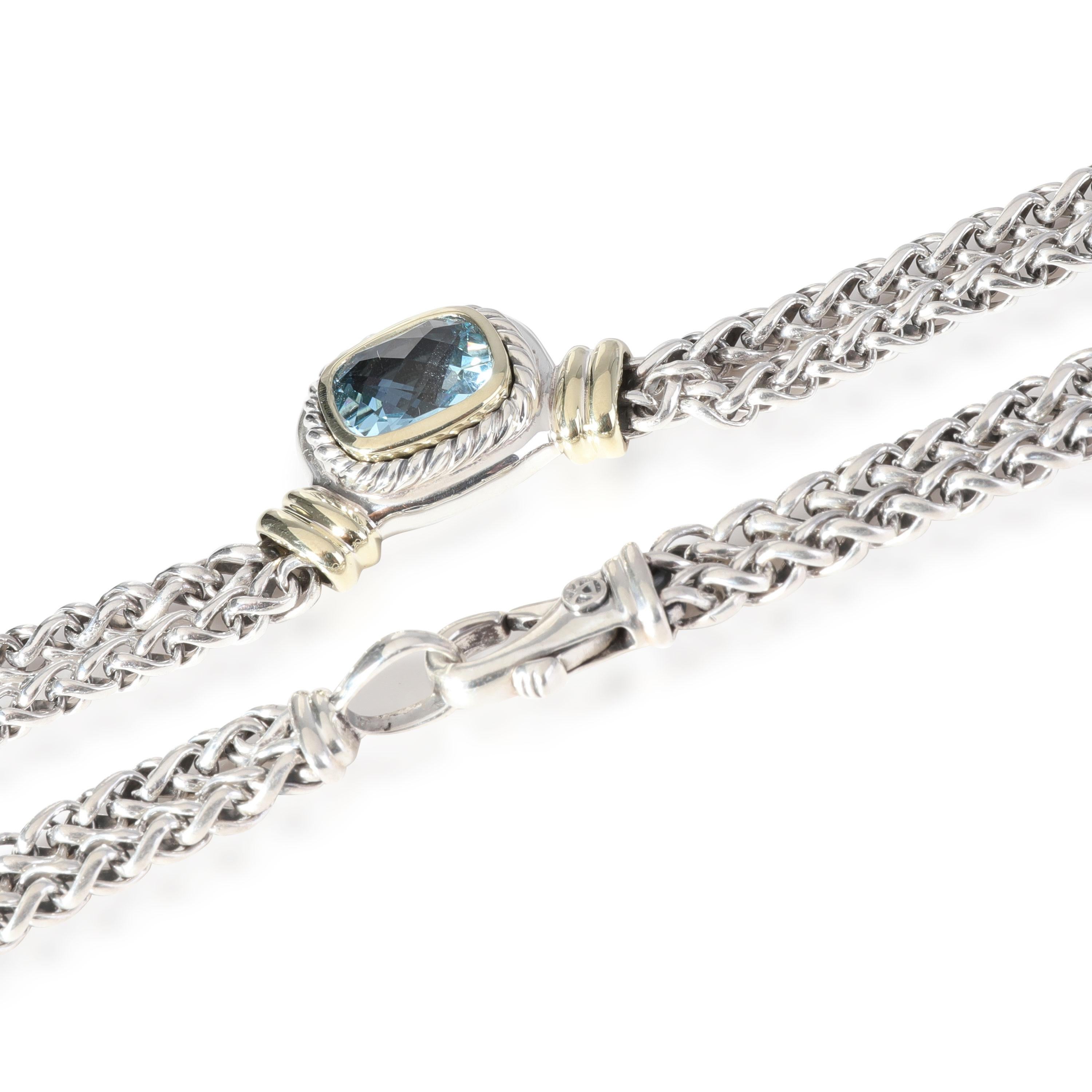 David Yurman Albion Topas Doppelstrang-Halskette in 14k Gelbgold/SS Damen