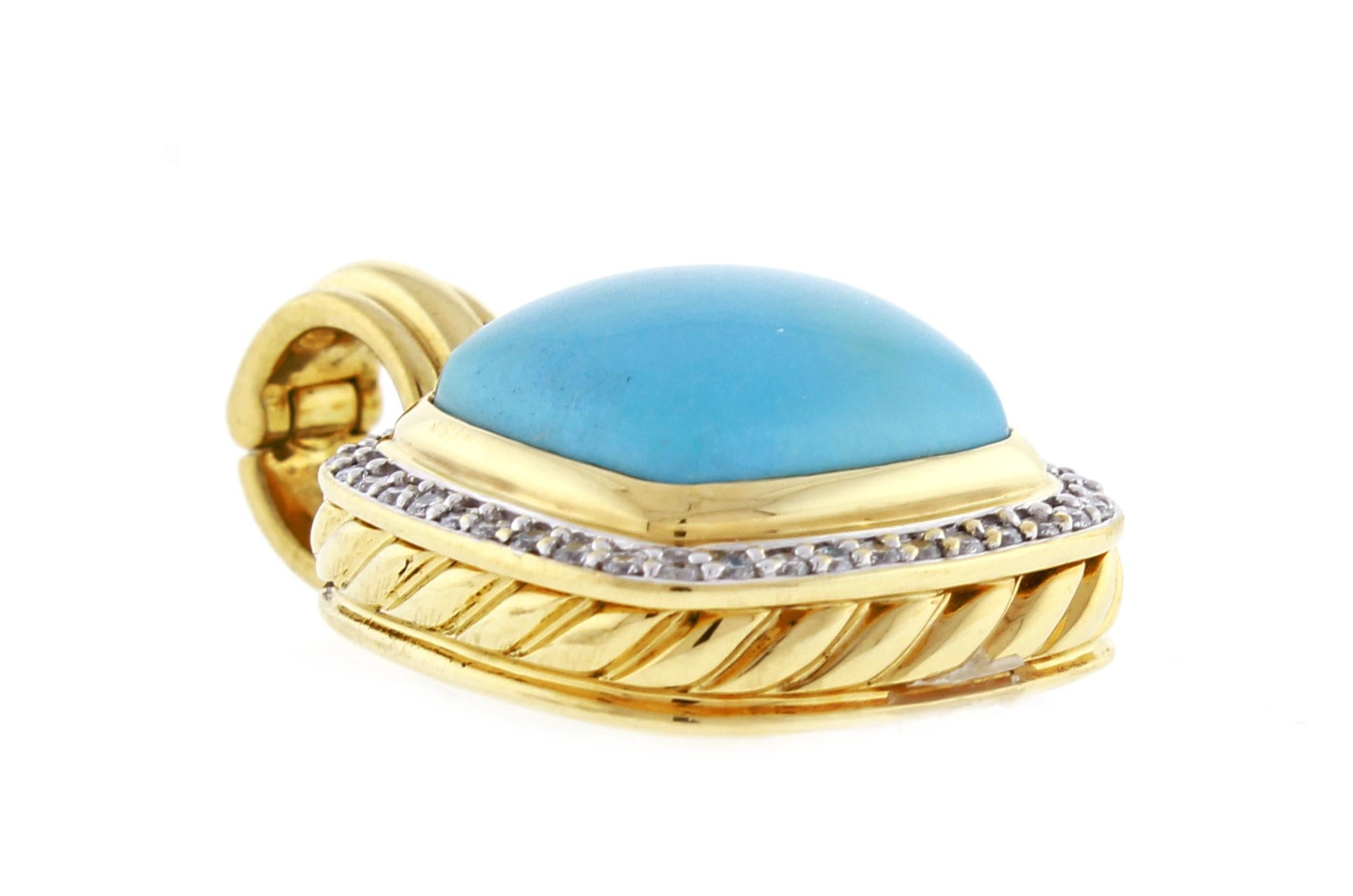 david yurman turquoise pendant