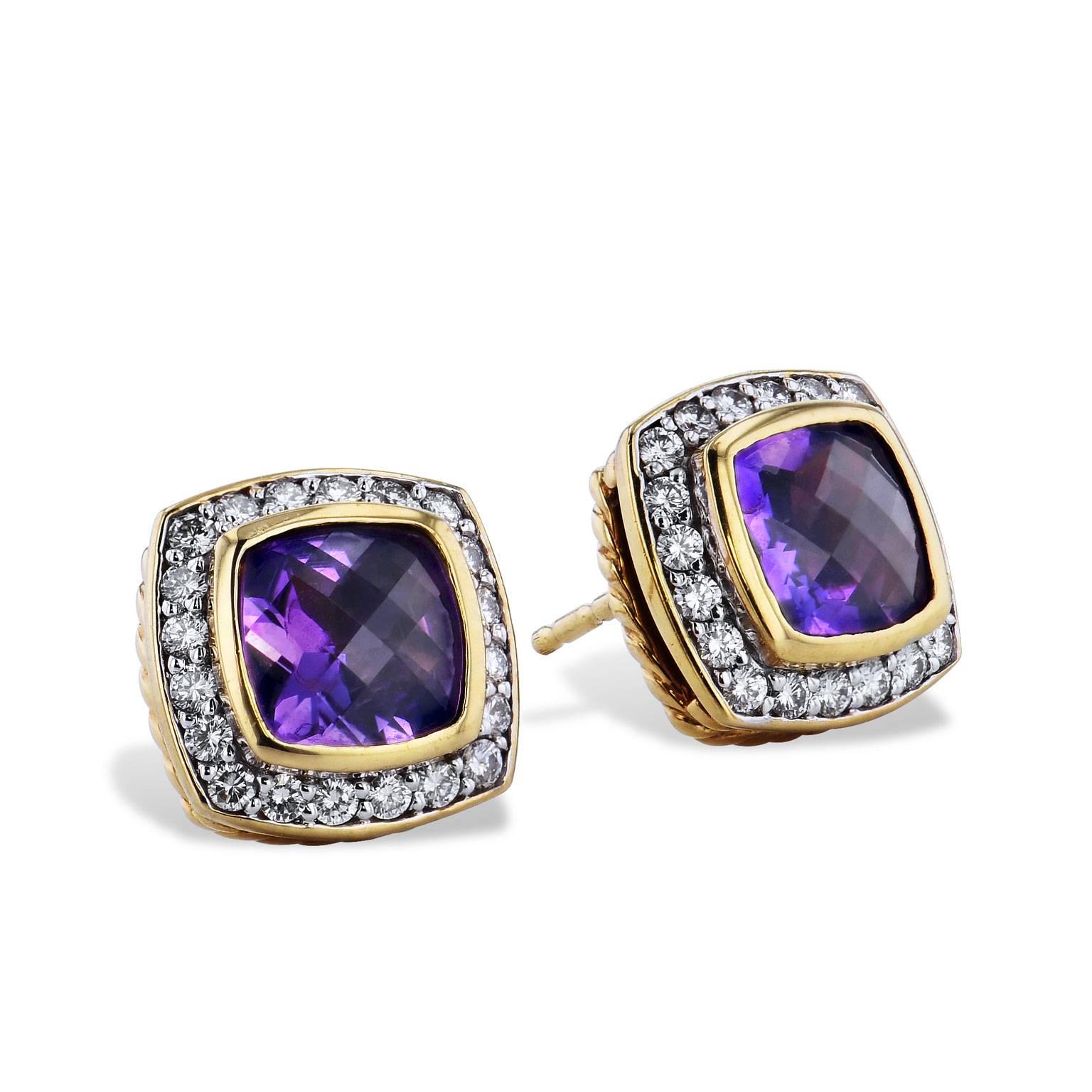david yurman amethyst earrings
