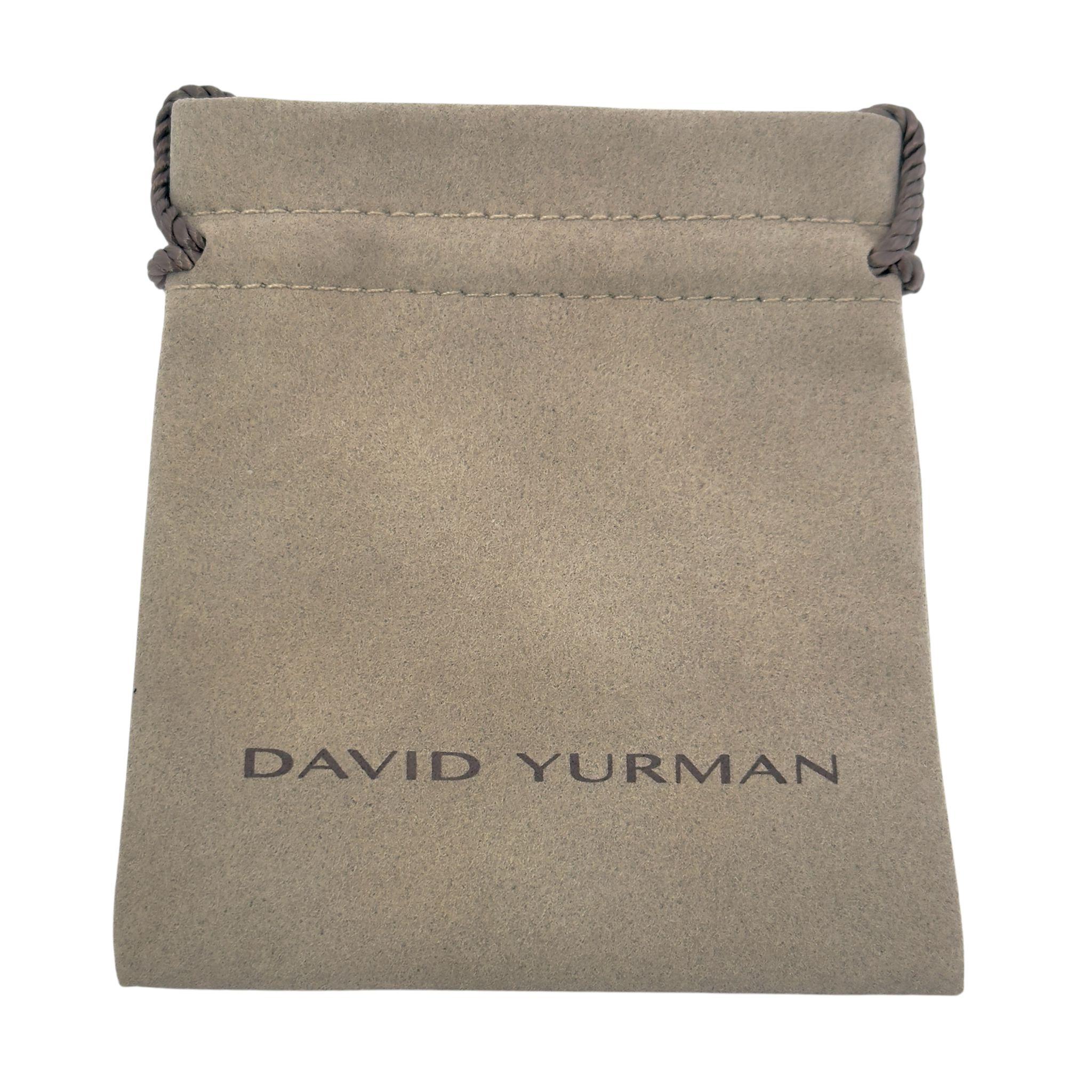 Square Cut David Yurman Amethyst Infinity Earrings Silver Estate For Sale