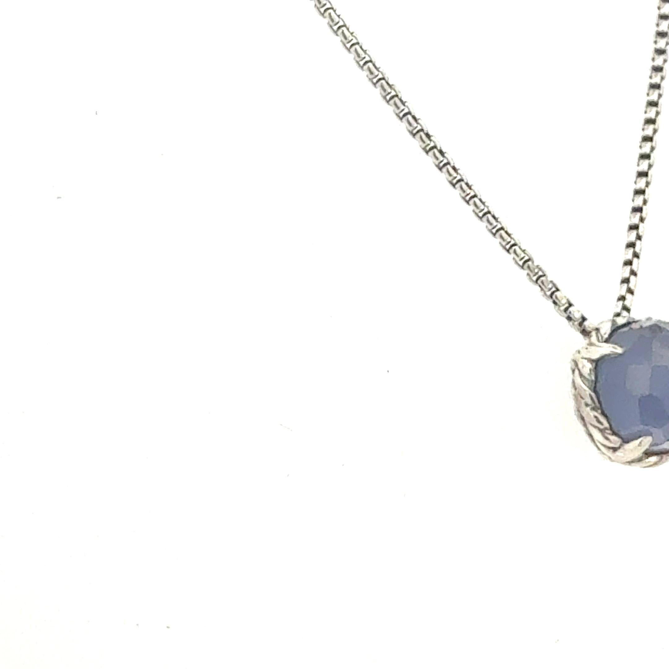 David Yurman Amethyst Pendant Necklace 17