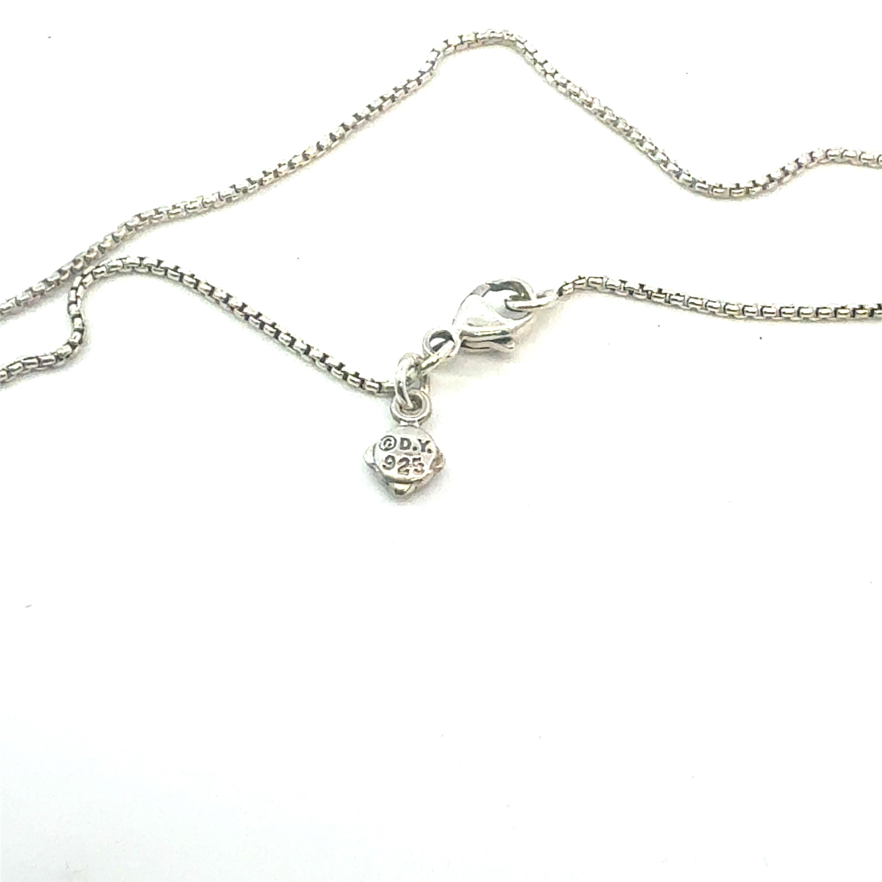 David Yurman Amethyst Pendant Necklace 17