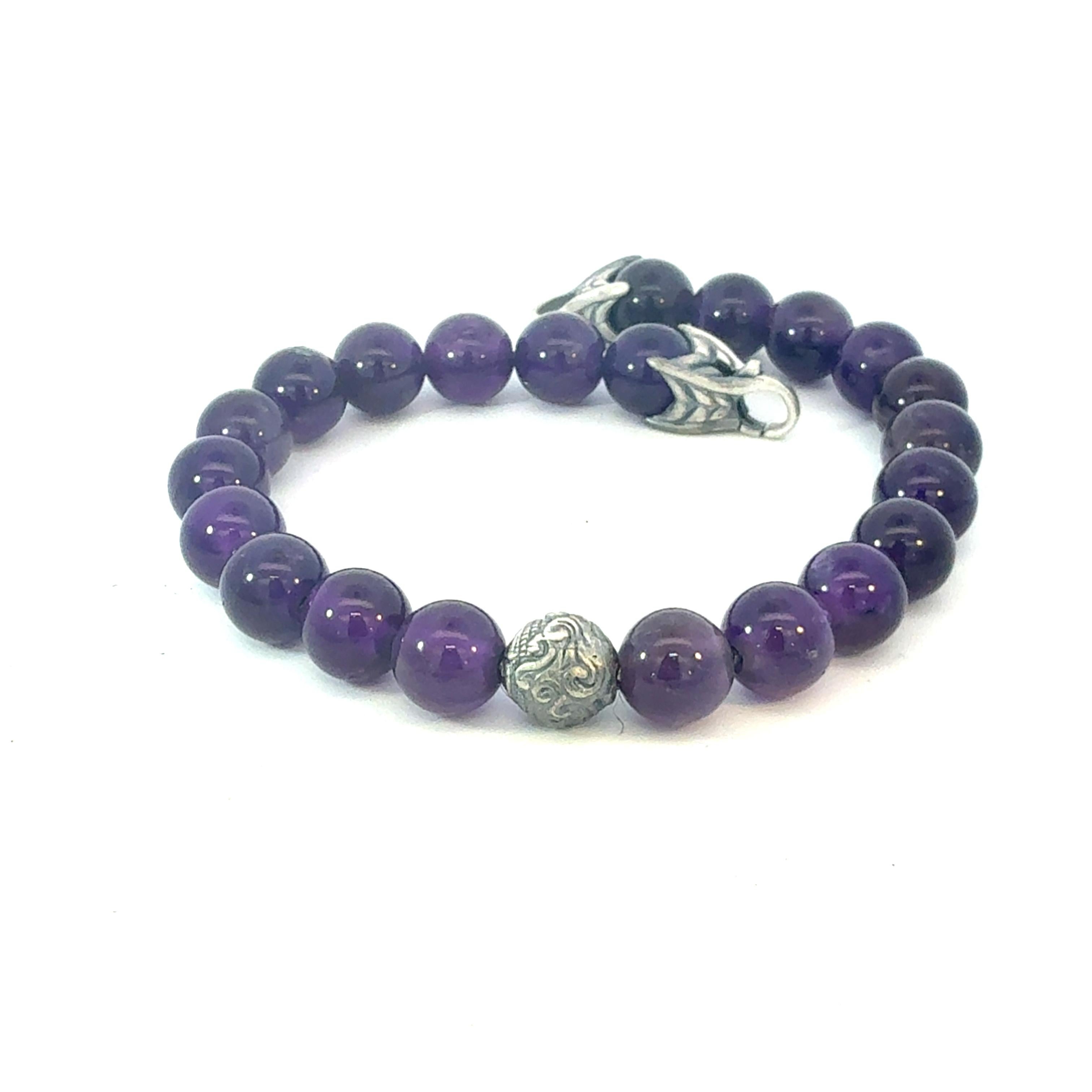 Women's David Yurman Amethyst Spiritual Beads Bracelet 8