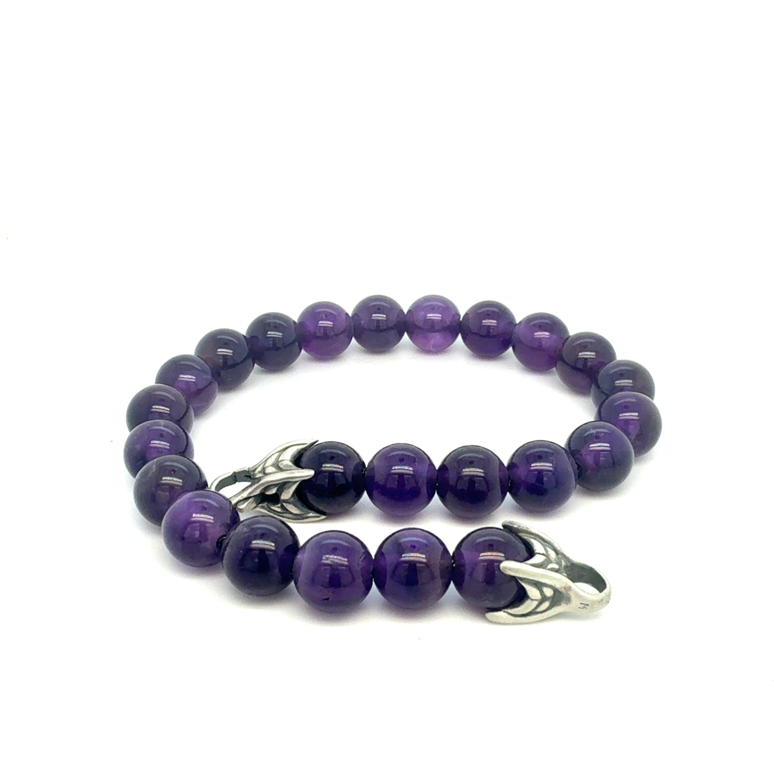 Women's David Yurman Amethyst Spiritual Beads Bracelet 8.5