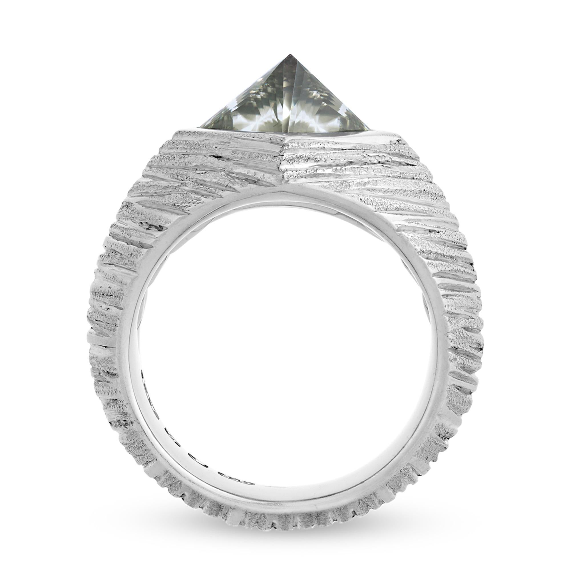 David Yurman Asteriated Pyramiden-Diamantring, 5,21 Karat (Moderne)