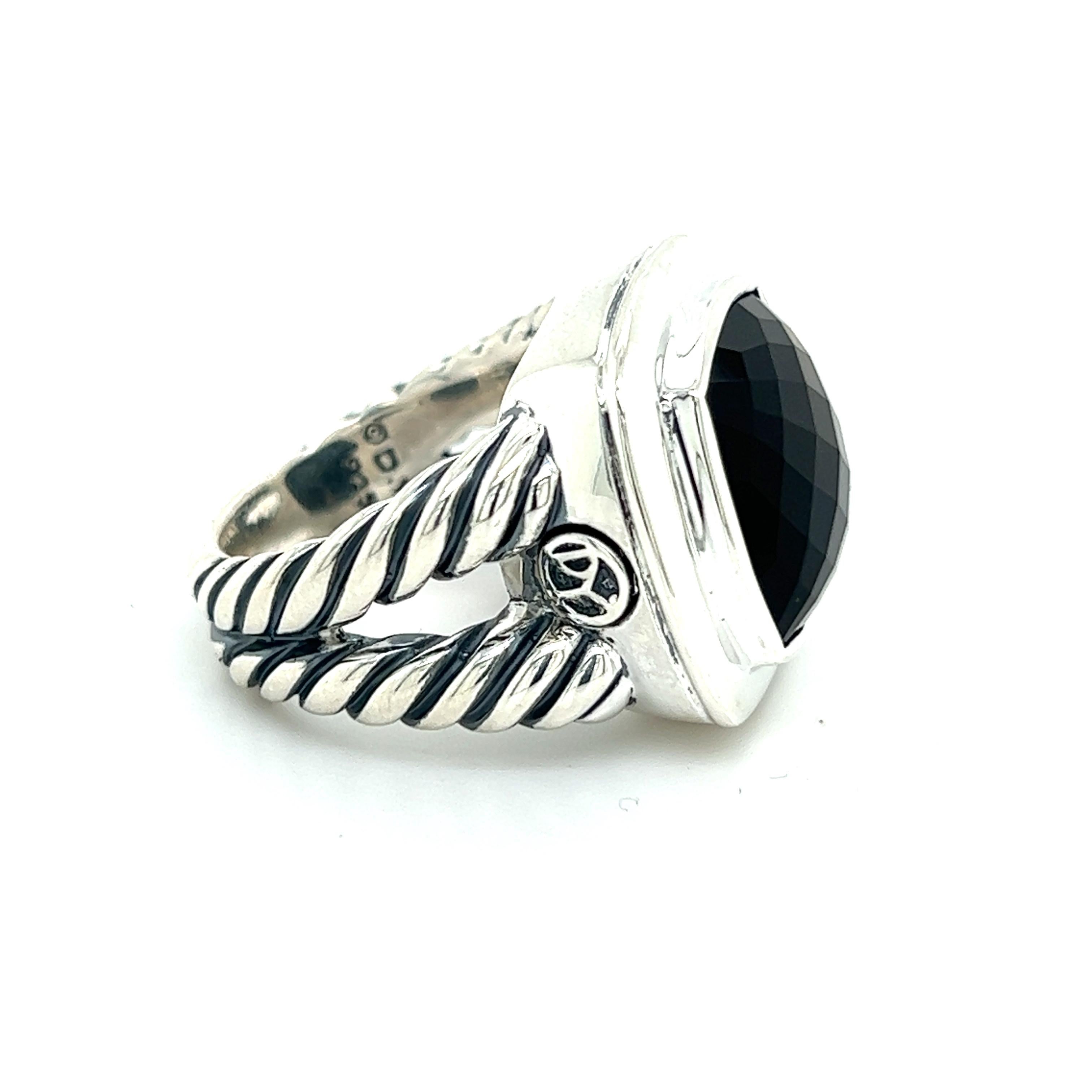 Authentic David Yurman Estate Black Onyx Albion Ring 6 Silver DY248

Retail: $790

Ring from ALBION COLLECTION

This elegant Authentic David Yurman ring is made of sterling silver.

TRUSTED SELLER SINCE 2002

PLEASE SEE OUR HUNDREDS OF POSITIVE