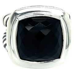 Vintage David Yurman Authentic Estate Black Onyx Albion Ring 6 Silver