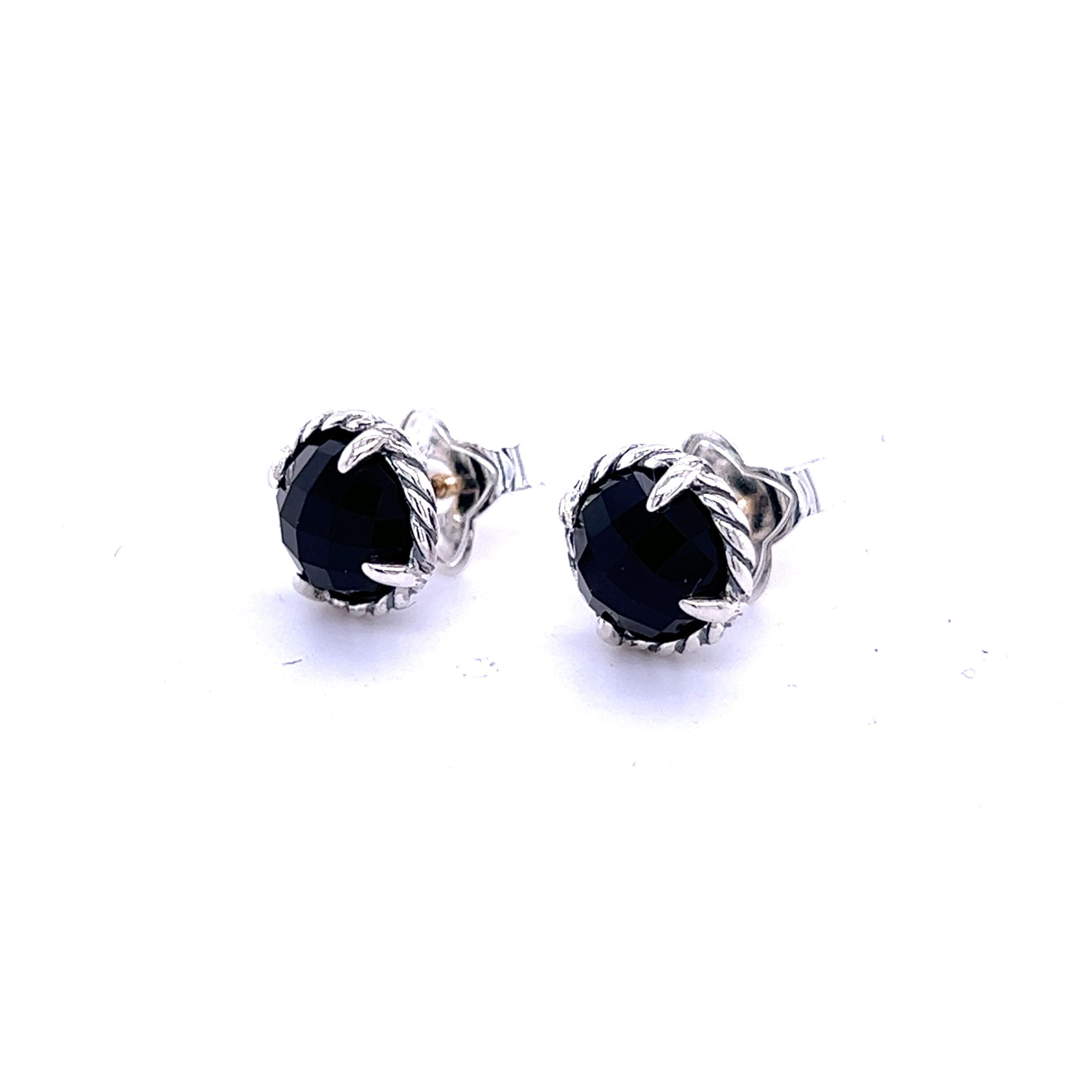 David Yurman Authentic Estate Black Onyx Chantelaine Stud Earrings Silver DY176

Retail: $475.00

TRUSTED SELLER SINCE 2002

PLEASE SEE OUR HUNDREDS OF POSITIVE FEEDBACKS FROM OUR CLIENTS!!

FREE SHIPPING

This elegant Authentic David Yurman Men's
