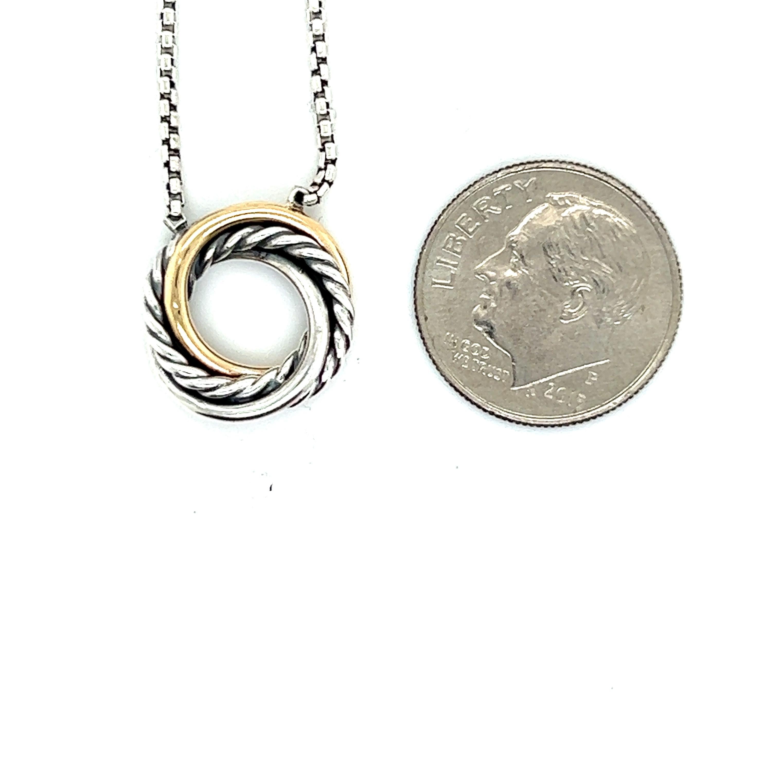 Authentic David Yurman Estate Crossover Pendant Necklace 17 - 18 18k Gold + Silver DY251

RETAIL $695.00

This elegant Authentic David Yurman crossover pendant Necklace is made of sterling silver.

TRUSTED SELLER SINCE 2002

PLEASE SEE OUR HUNDREDS