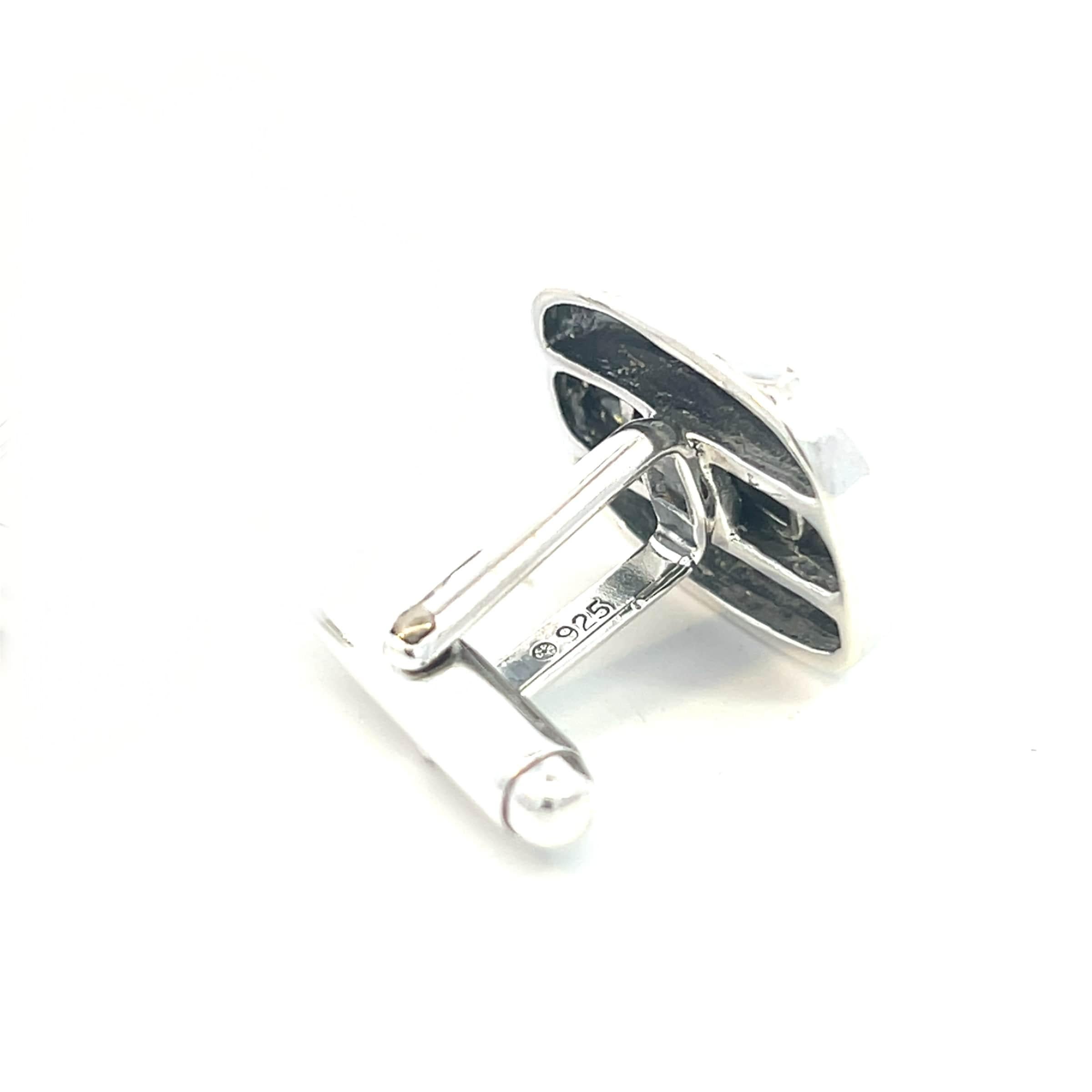 David Yurman Authentic Estate Cufflinks Silver For Sale 7