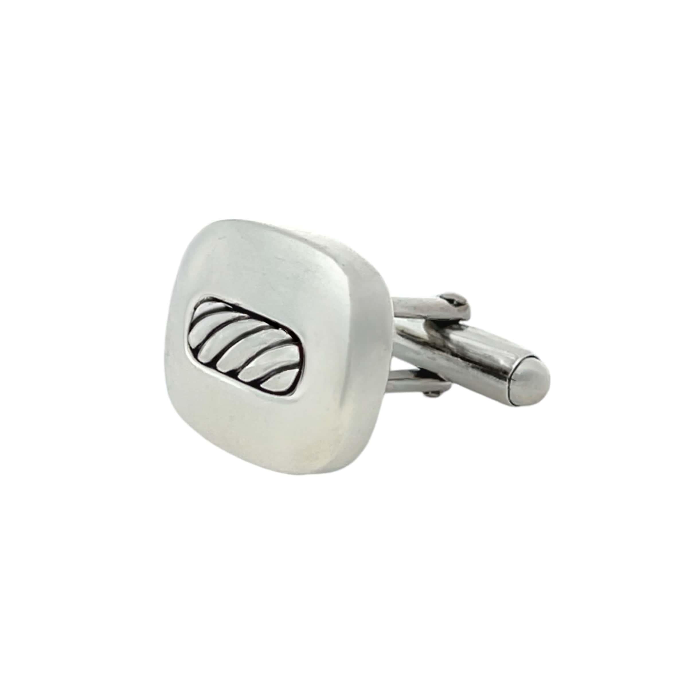 Men's David Yurman Authentic Estate Cufflinks Silver For Sale