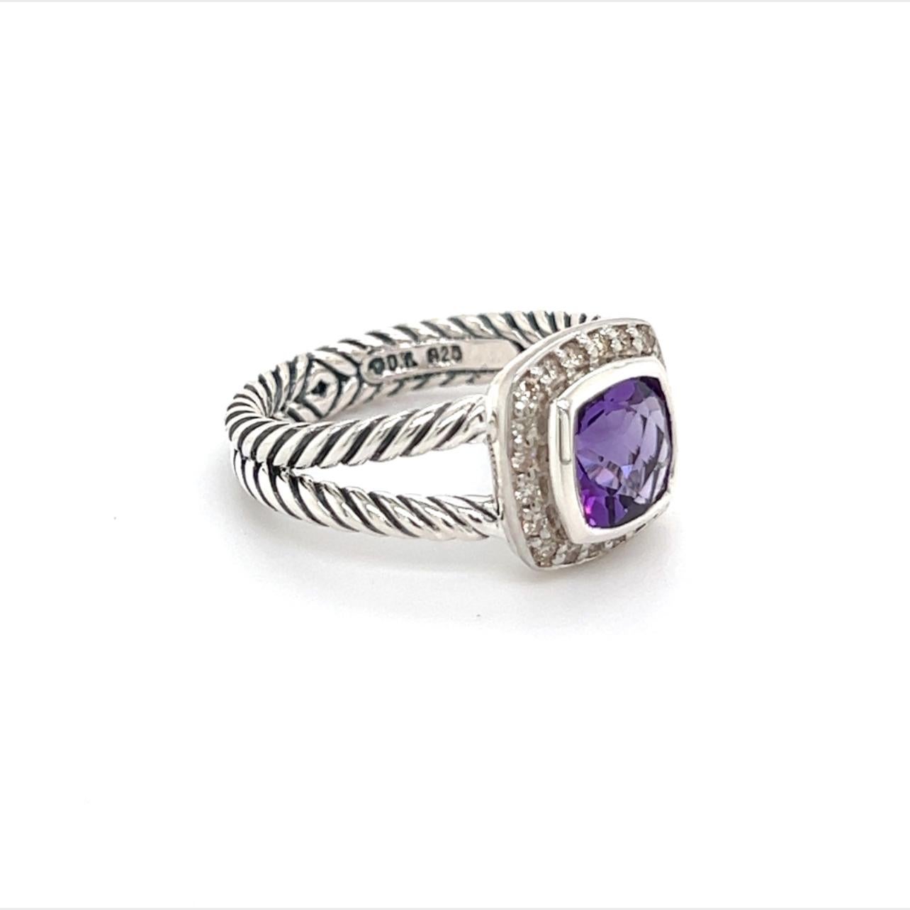 David Yurman Authentic Estate Diamond Petite Albion Amethyst Ring Size 6.5 Sil 1.67 TCW DY190

Retail: $999

Ring from ALBION COLLECTION

This elegant Authentic David Yurman ring is made of sterling silver and has a weight of 5.43 grams.

TRUSTED
