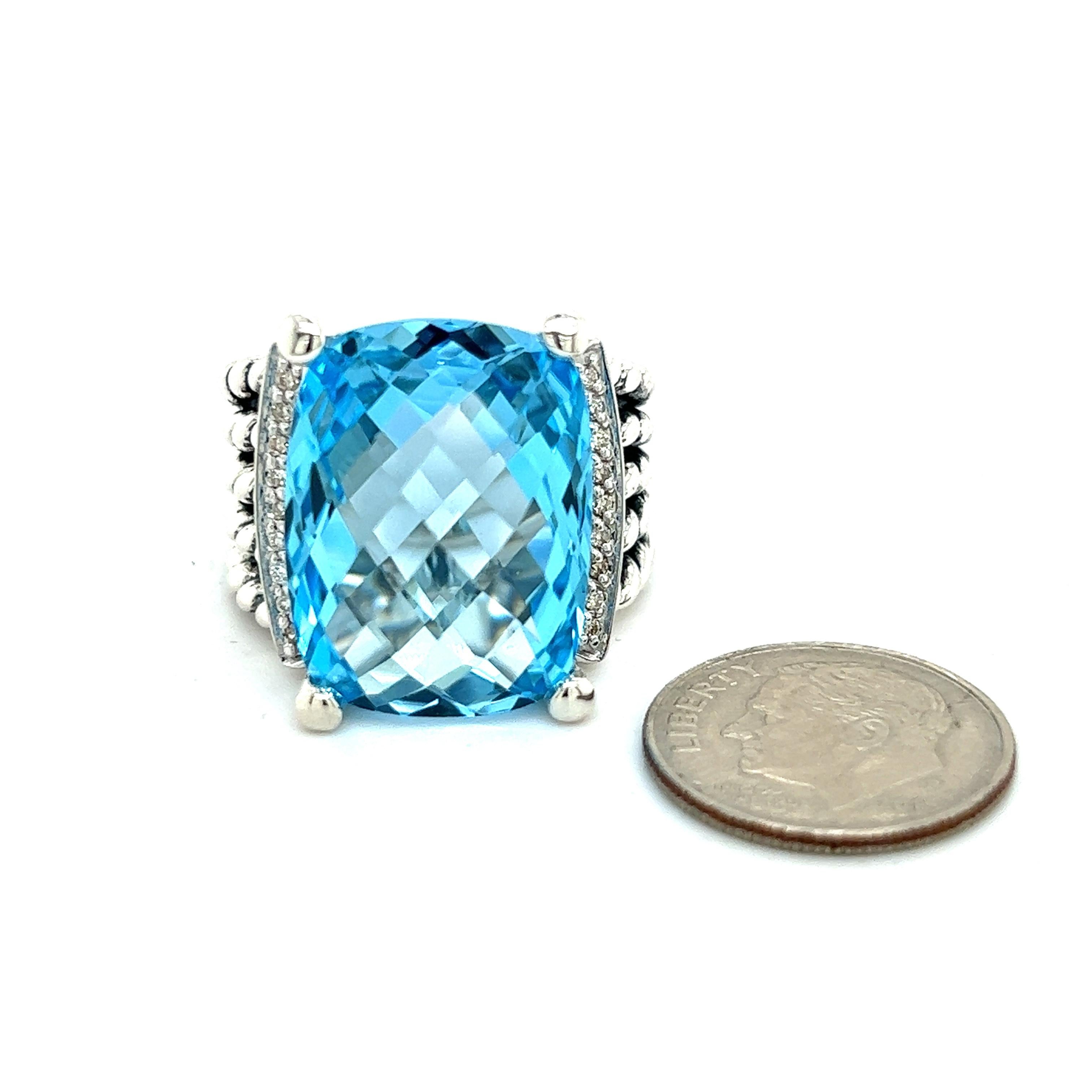 David Yurman Authentic Estate Wheaton Blue Topaz Pave Diamond Ring 8.5 Silver 16 x 12 DY240

Retail $1,599.00

This elegant Authentic David Yurman ring is made of sterling silver.

TRUSTED SELLER SINCE 2002

PLEASE SEE OUR HUNDREDS OF POSITIVE