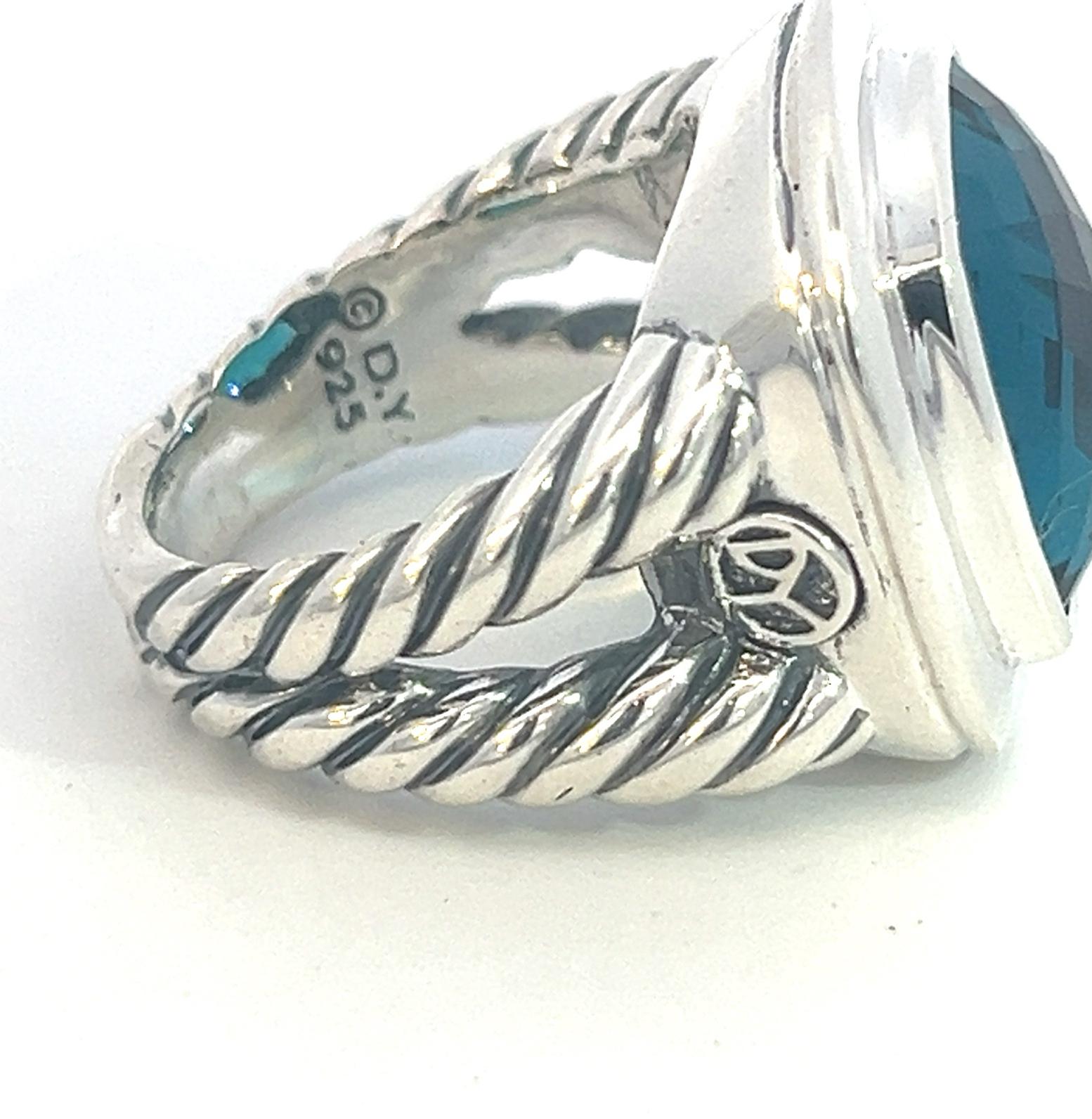 Authentic David Yurman Estate London Blue Topaz Albion Ring 7 Silver 14 mm DY484

Retail: $690

Ring from ALBION COLLECTION

This elegant Authentic David Yurman ring is made of London Blue Topaz and sterling silver.

TRUSTED SELLER SINCE