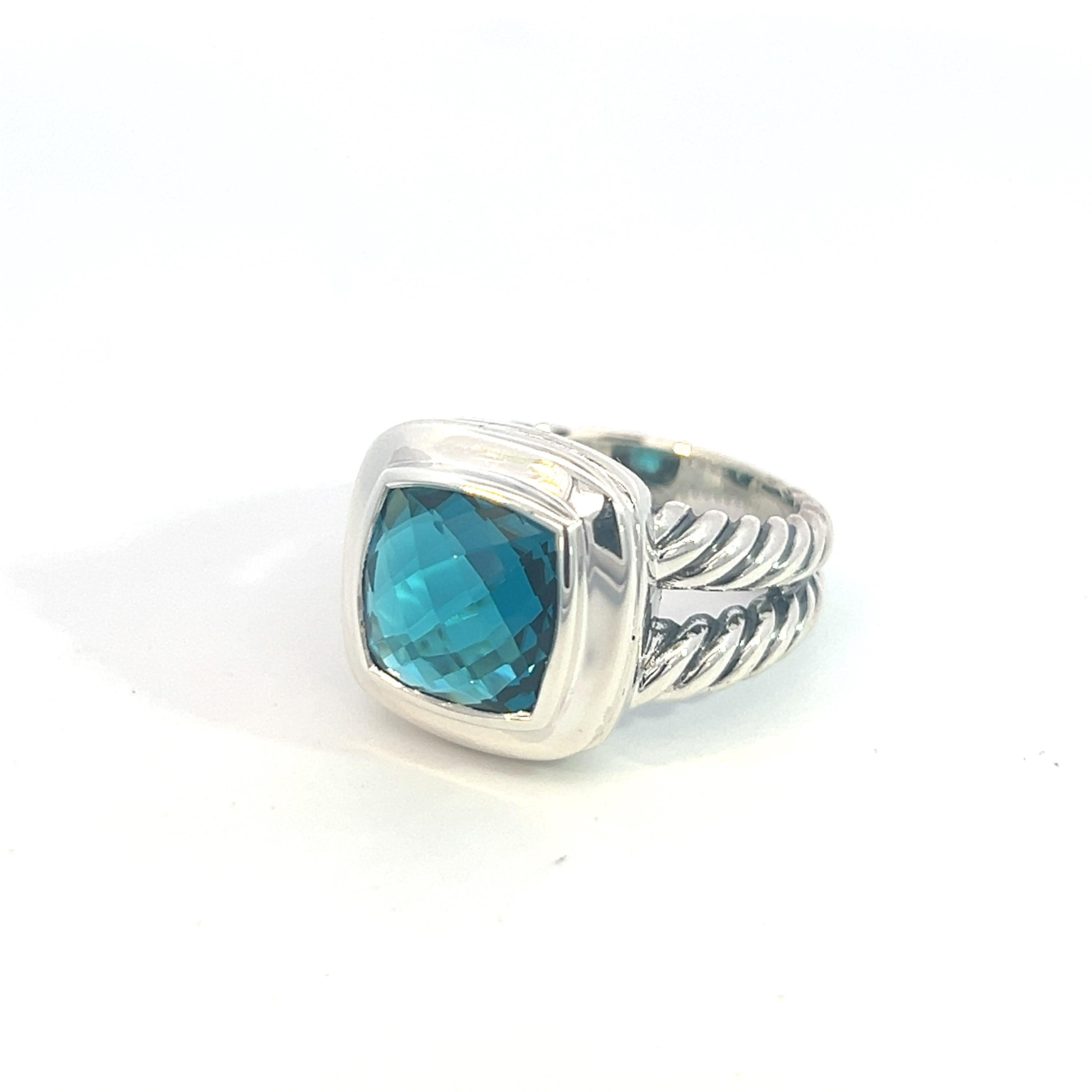 Authentic David Yurman Estate London Blue Topaz Albion Ring 8 Silver 11 mm DY486

Retail: $599

Ring from ALBION COLLECTION

This elegant Authentic David Yurman ring is made of London Blue Topaz and sterling silver.

TRUSTED SELLER SINCE