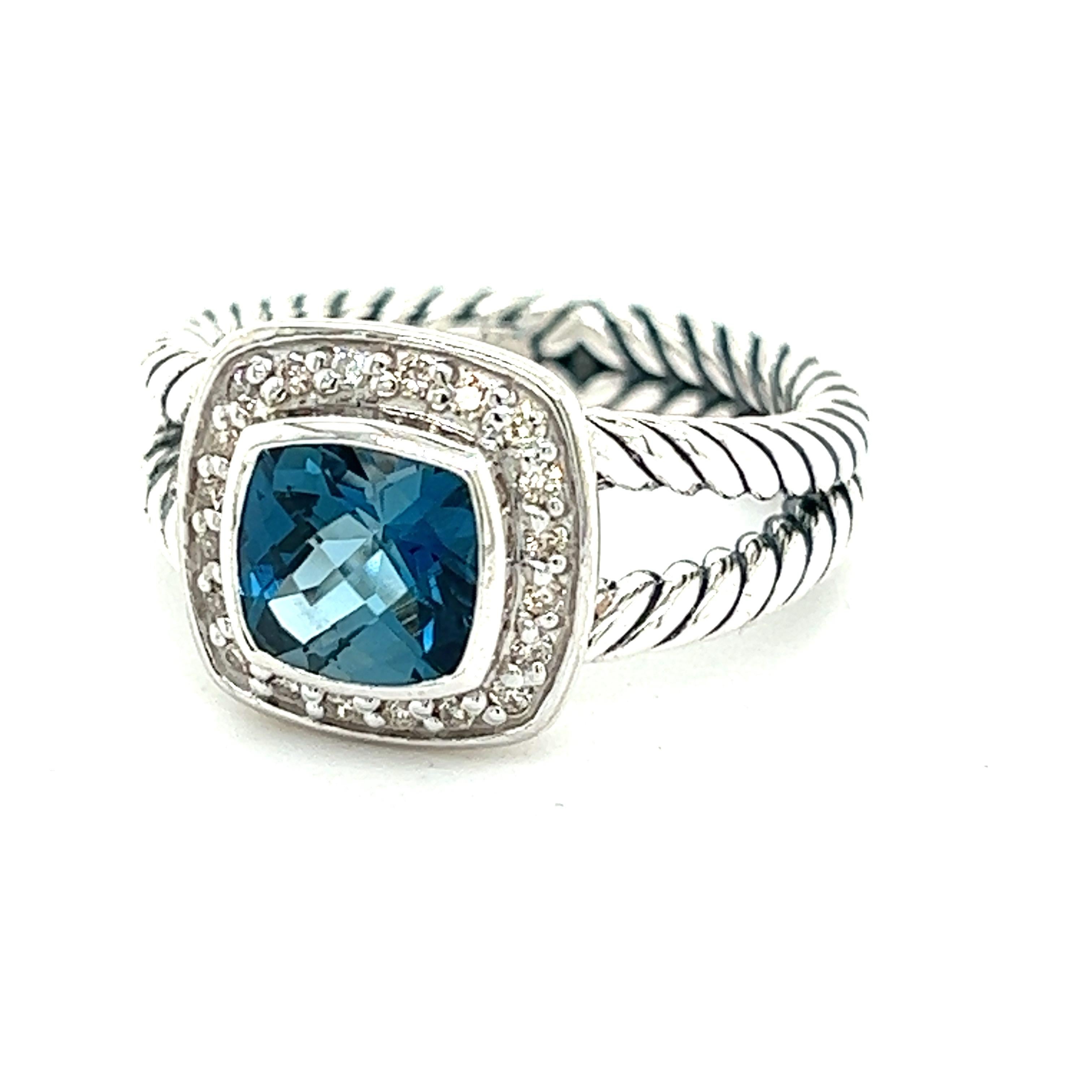 Authentic David Yurman  Estate London Blue Topaz Petite Albion Ring Size 7 Silver DY185


RETAIL $1,175

PETITE ALBION RING COLLECTION

This elegant Authentic David Yurman ring is made of sterling silver.

TRUSTED SELLER SINCE 2002

PLEASE SEE OUR