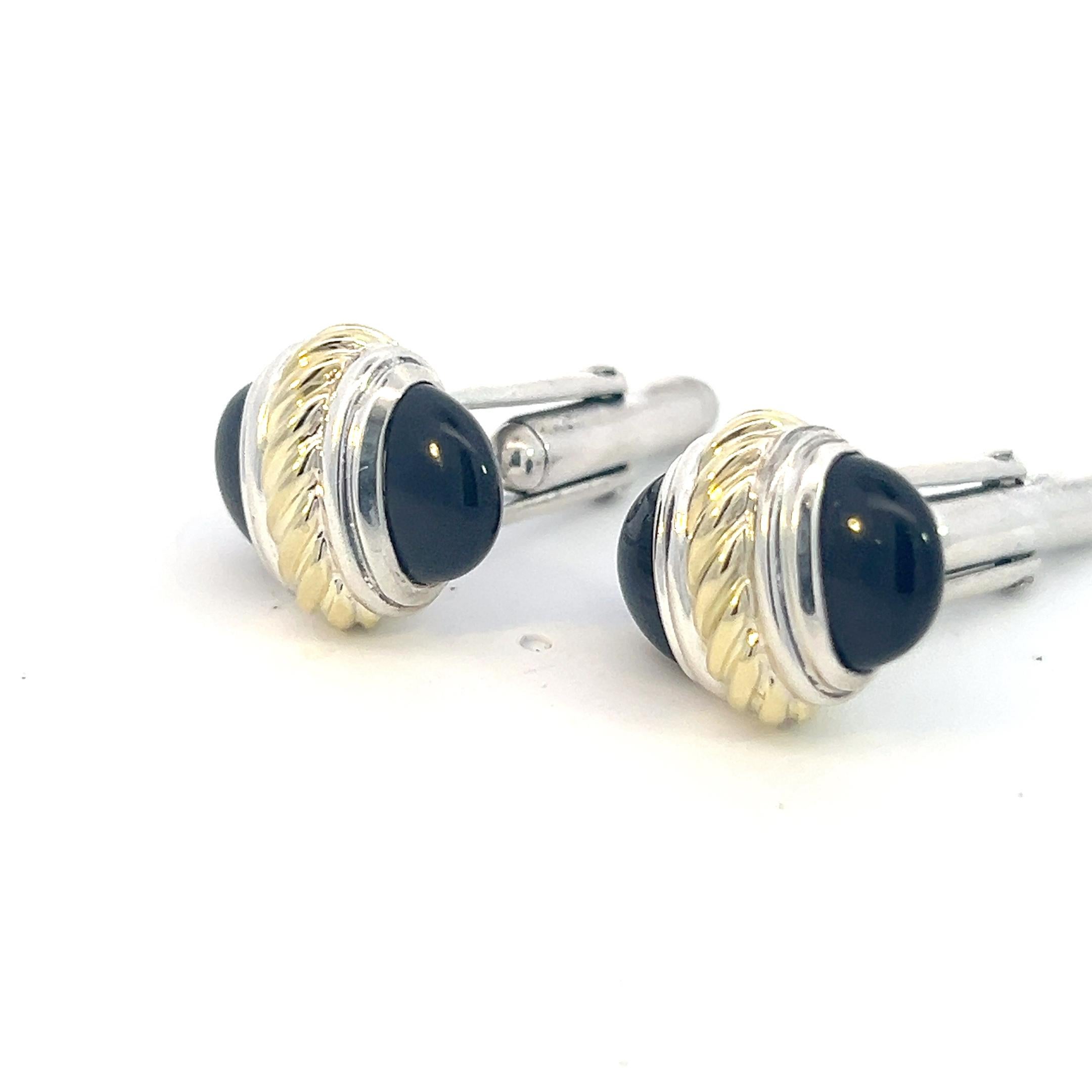 Authentic David Yurman Estate Onyx Cufflinks 14k Gold & Silver 12.5 Grams DY420

Retail: $990.00

TRUSTED SELLER SINCE 2002

PLEASE SEE OUR HUNDREDS OF POSITIVE FEEDBACKS FROM OUR CLIENTS!!

FREE SHIPPING

Details
Cufflinks: Onyx Cufflinks
Weight: