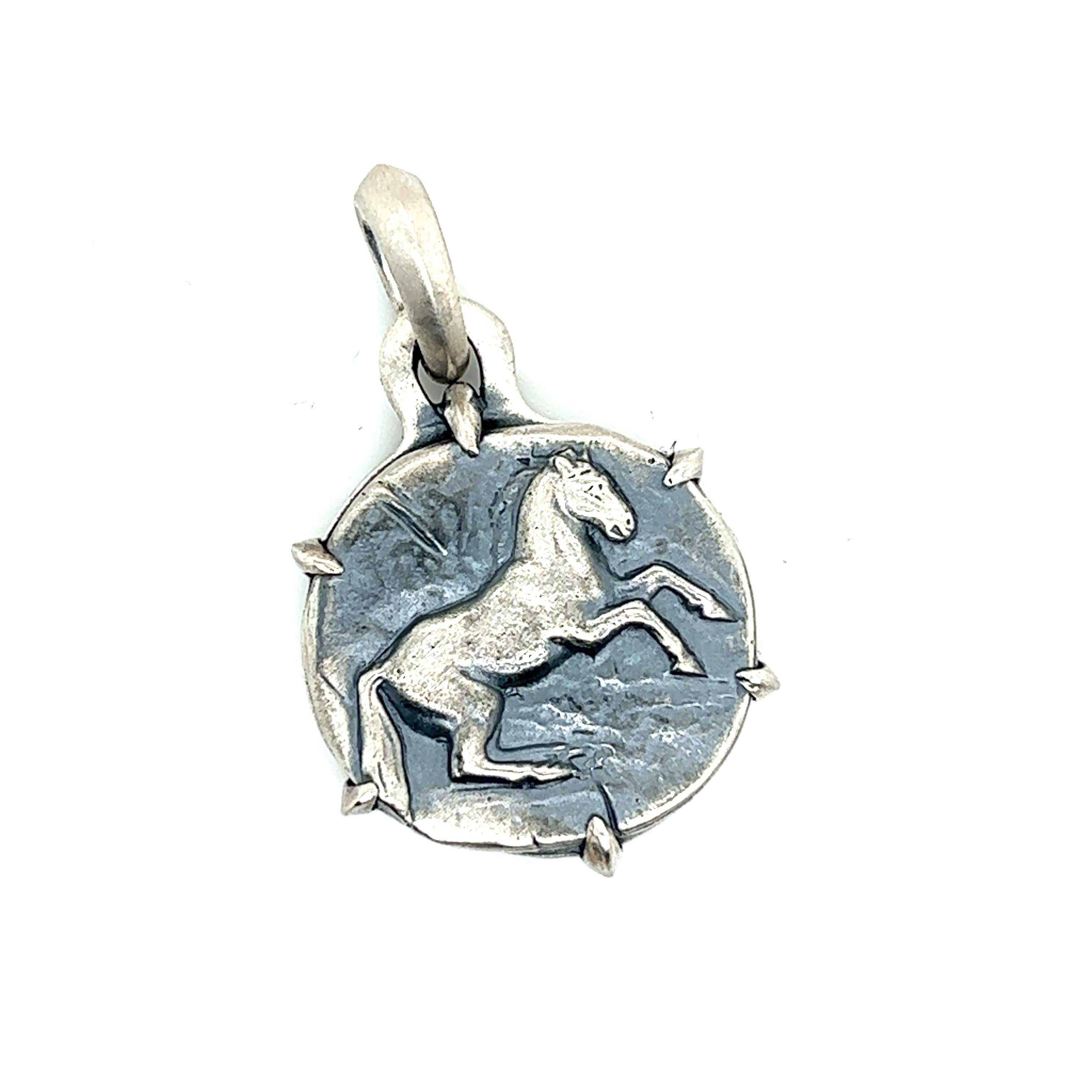 David Yurman Authentic Estate Petrus Horse Amulet Silver 2