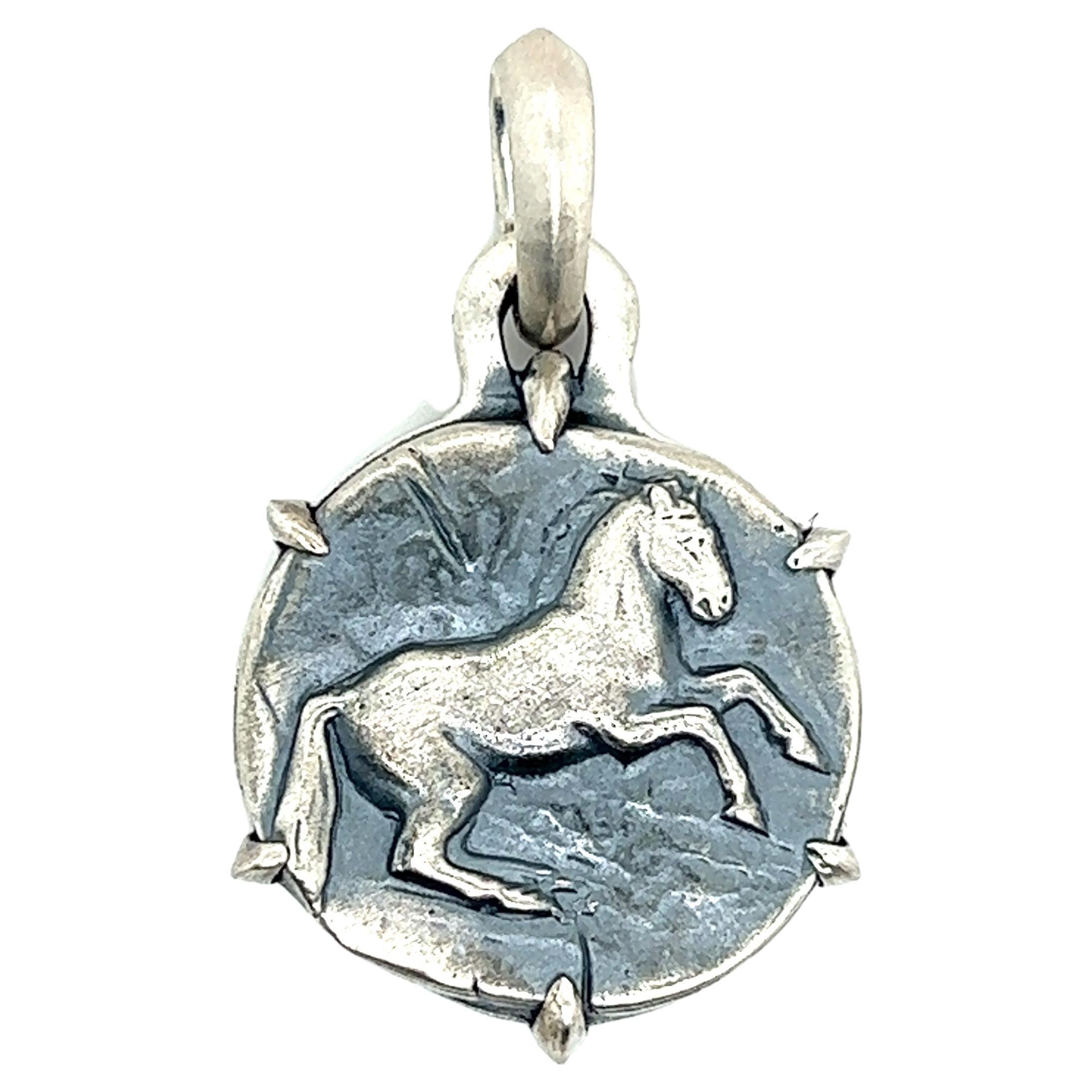 David Yurman Authentic Estate Petrus Horse Amulet Silver