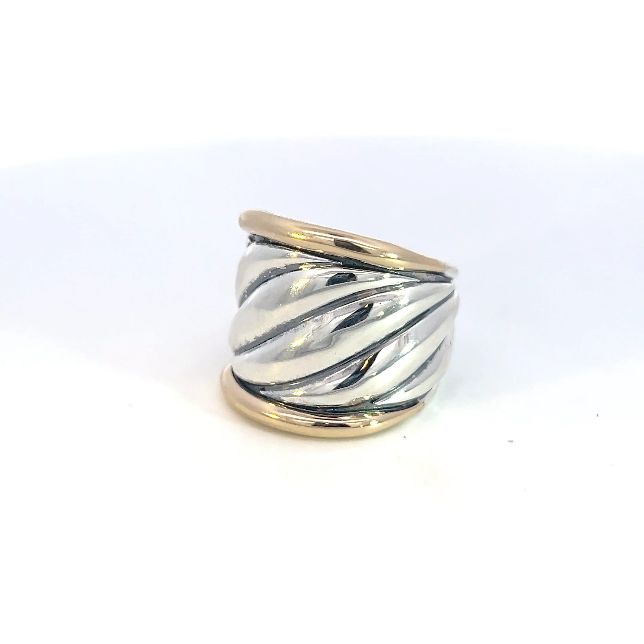 Authentic David Yurman Estate Saddle Ring 7.5 18K Silver 21 mm DY339

This elegant Authentic David Yurman ring is made of sterling silver & 18k gold.

TRUSTED SELLER SINCE 2002

PLEASE SEE OUR HUNDREDS OF POSITIVE FEEDBACKS FROM OUR CLIENTS!!

FREE