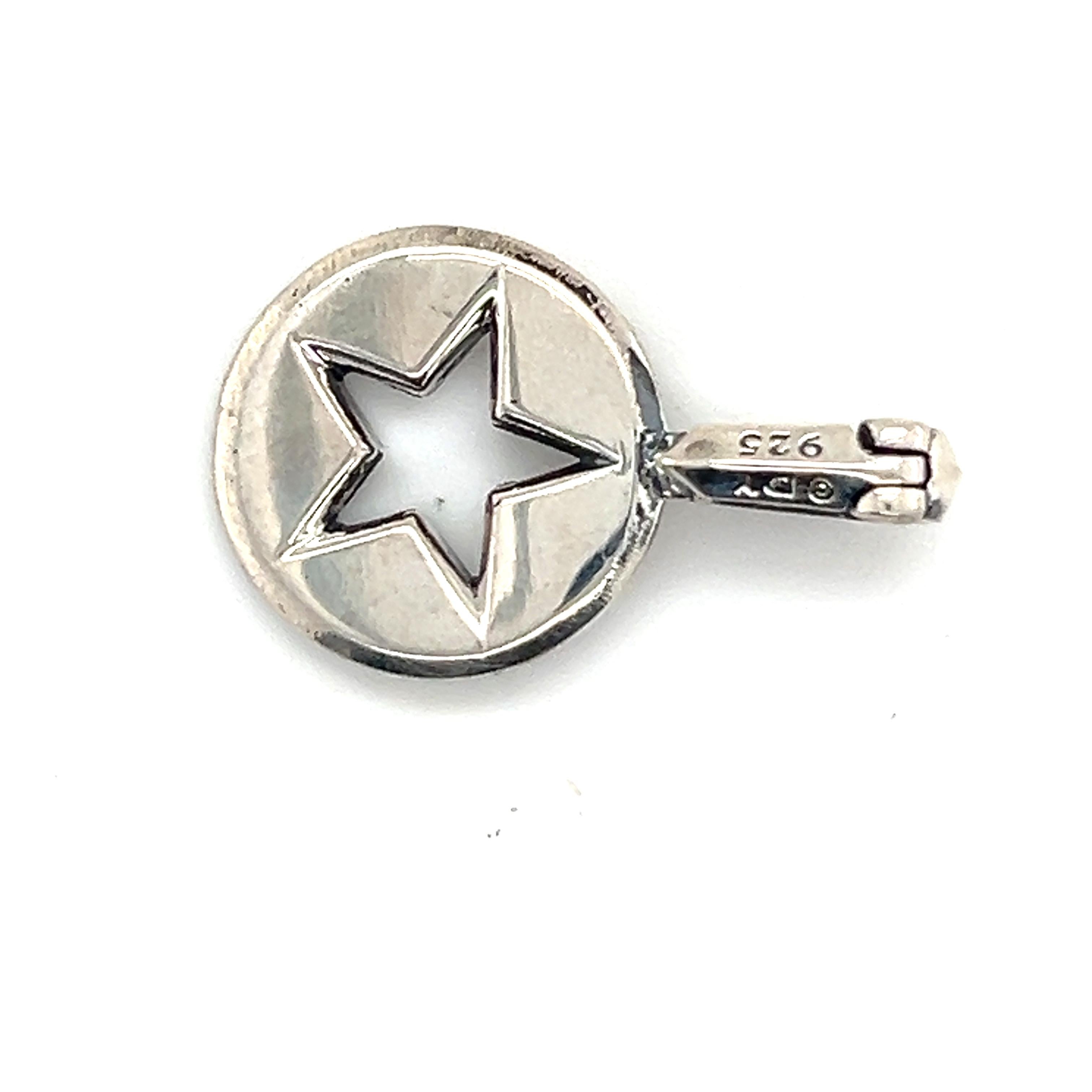 David Yurman Authentic Estate Ciondolo a stella A. Silver In condizioni buone in vendita a Brooklyn, NY