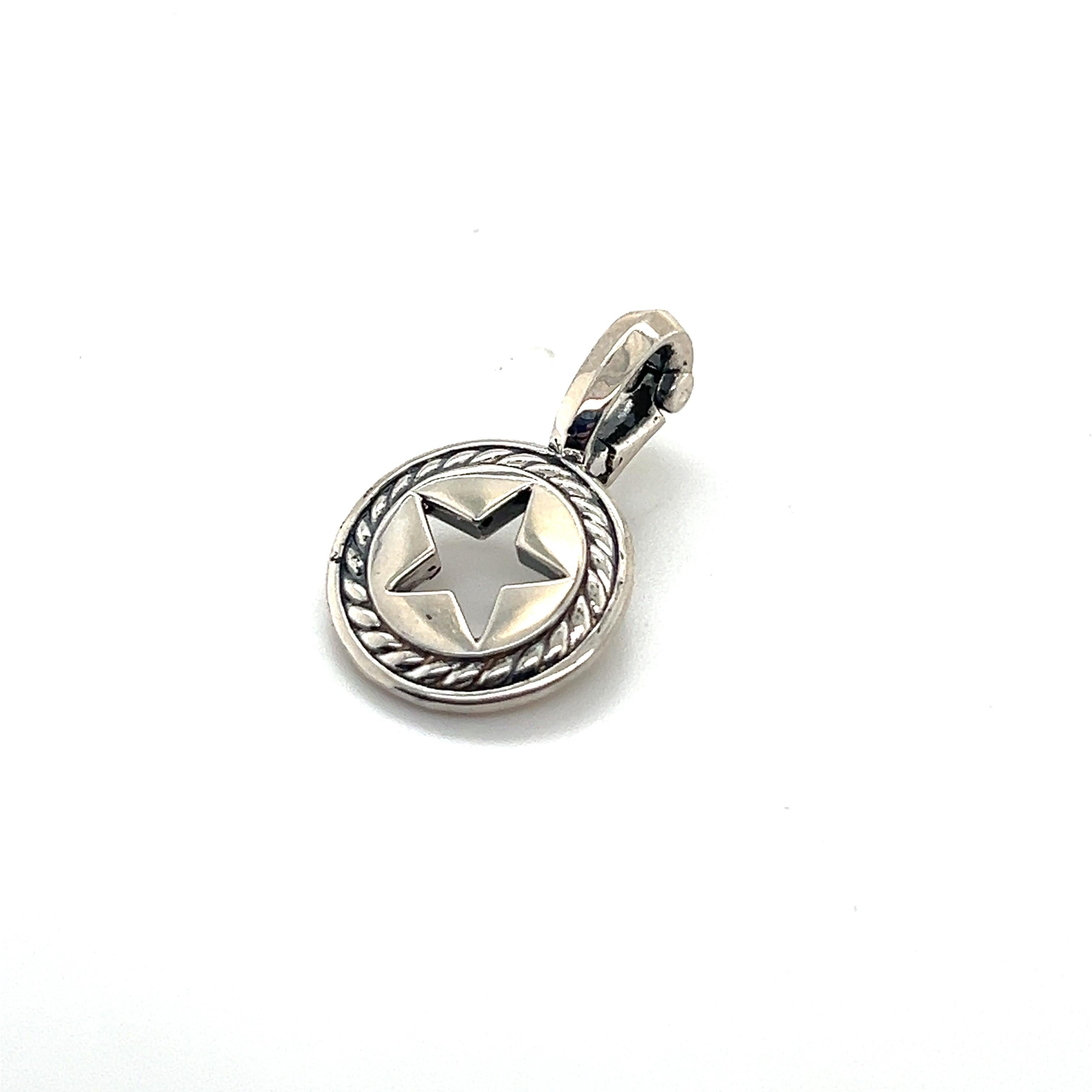 da uomo o donna David Yurman Authentic Estate Ciondolo a stella A. Silver in vendita