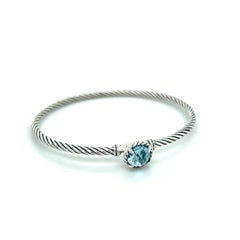 David Yurman Authentic Estate Topaz Petite Chantelaine Bracelet M Silver