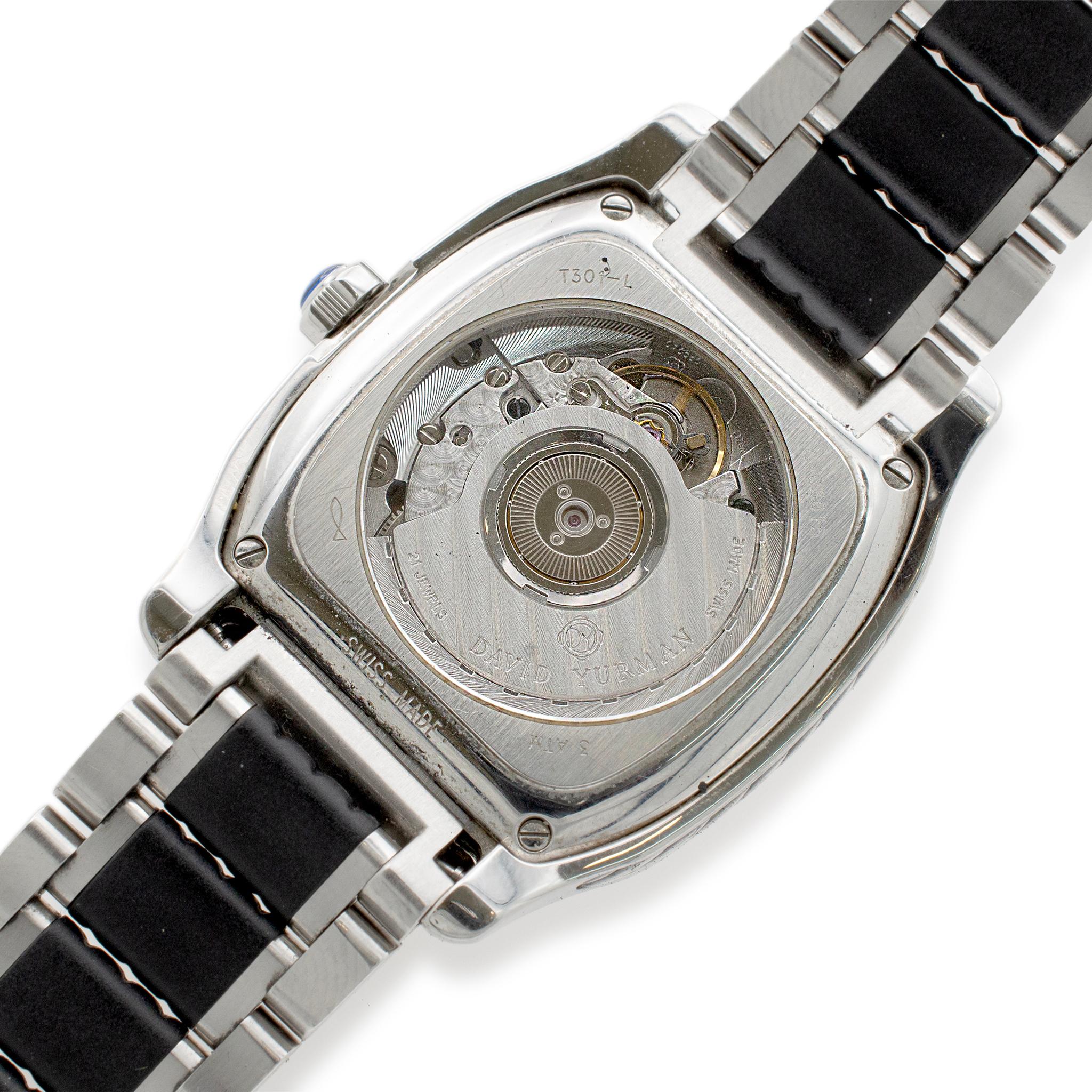 David Yurman Belmont T301-L 35MM Edelstahl-Uhr für Damen oder Herren