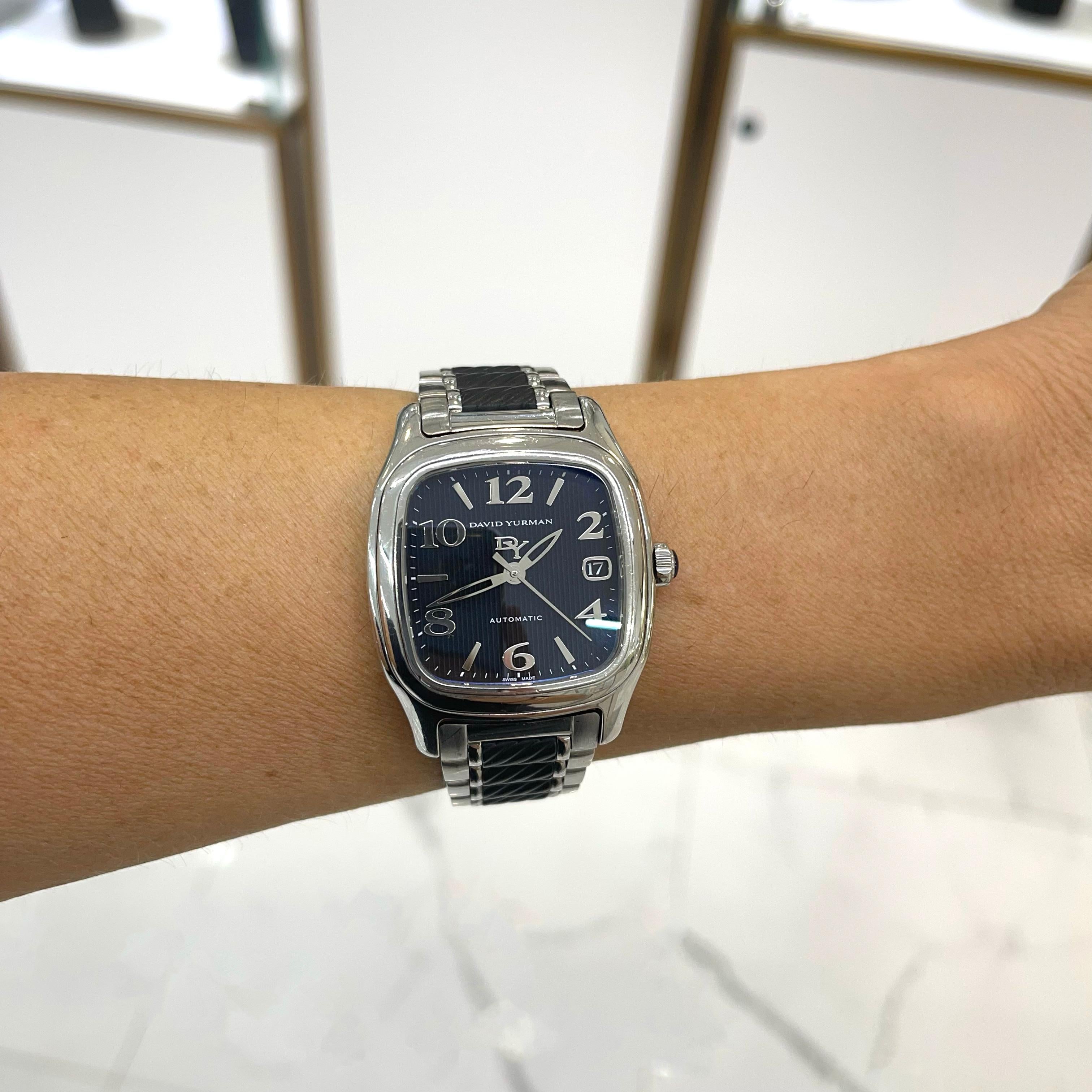 David Yurman Belmont T301-L 35MM Edelstahl-Uhr 3