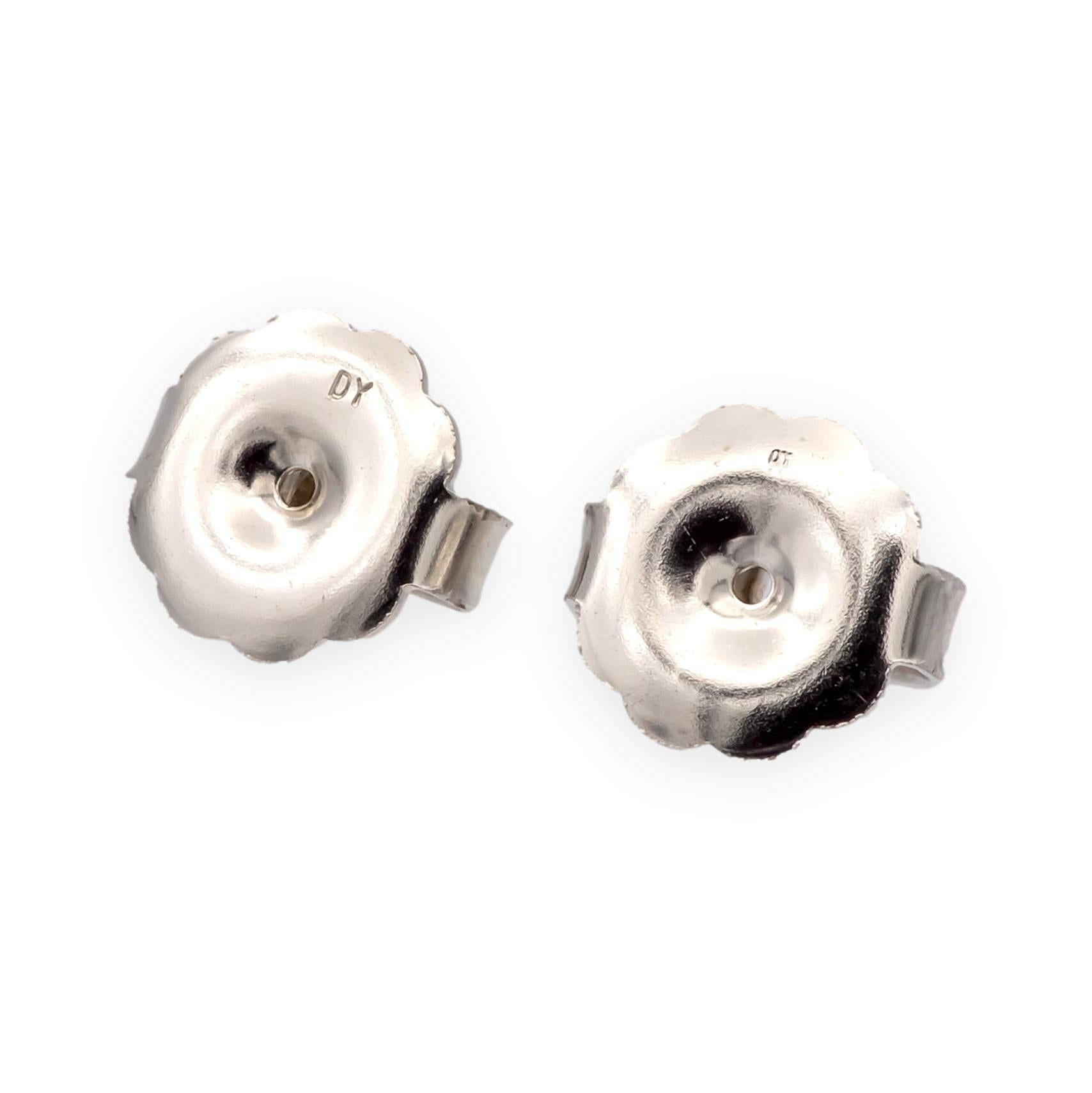 Donna David Yurman Bijoux - Orecchini a catena in oro bianco 18 carati con onice e perle, 2,5 pollici in vendita