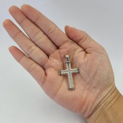 David Yurman Black Diamond Cross Pendant