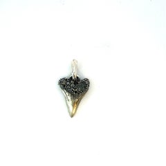 David Yurman Pendentif dent de diamant noir en argent Sterling Estate