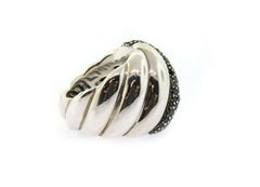David Yurman Black Diamonds Hampton Ring in Sterling