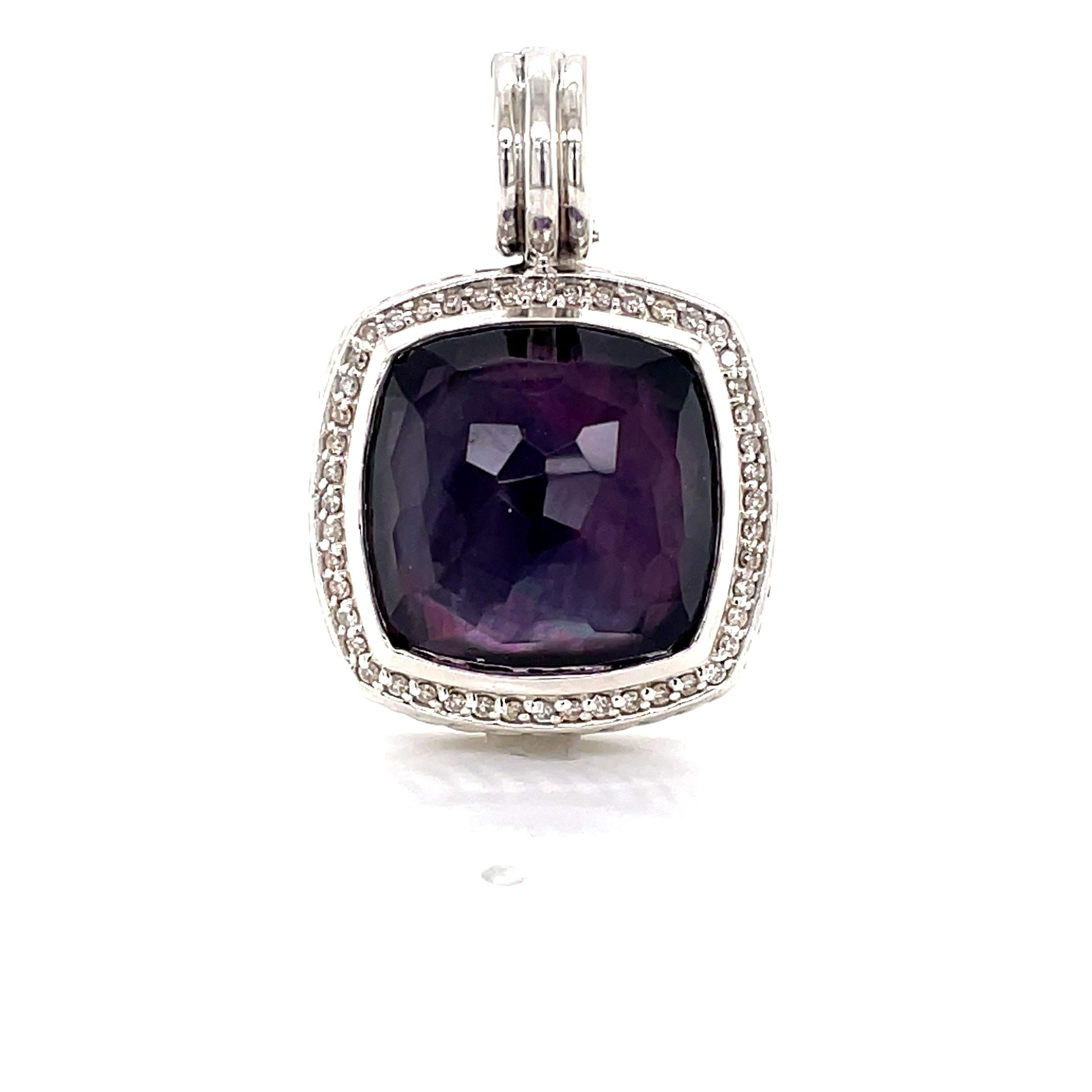 David Yurman Black Orchid Albion Jewelry Suite w Ring, Earrings, Pendant For Sale 2