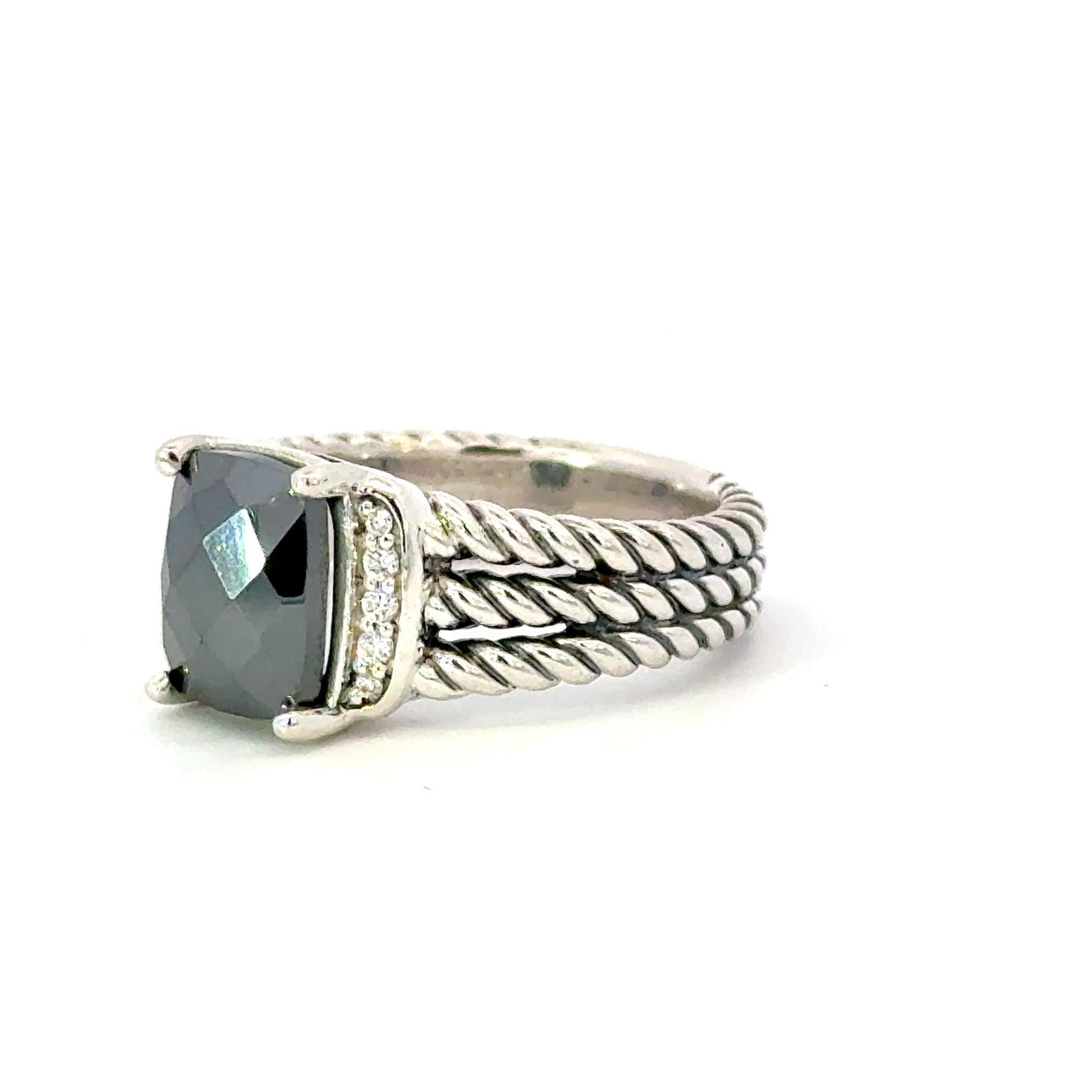Authentic David Yurman Black Orquid Diamond Ring Size 7 Sterling Silver Estate DY652

TRUSTED SELLER SINCE 2002

PLEASE SEE OUR HUNDREDS OF POSITIVE FEEDBACKS FROM OUR CLIENTS!!

FREE SHIPPING

Details
Stones: Black Orquid, Diamond
Ring Size: