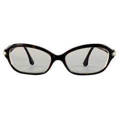 DAVID YURMAN Black Tortoiseshell Metal Embellished Acetate Frames Eyewear
