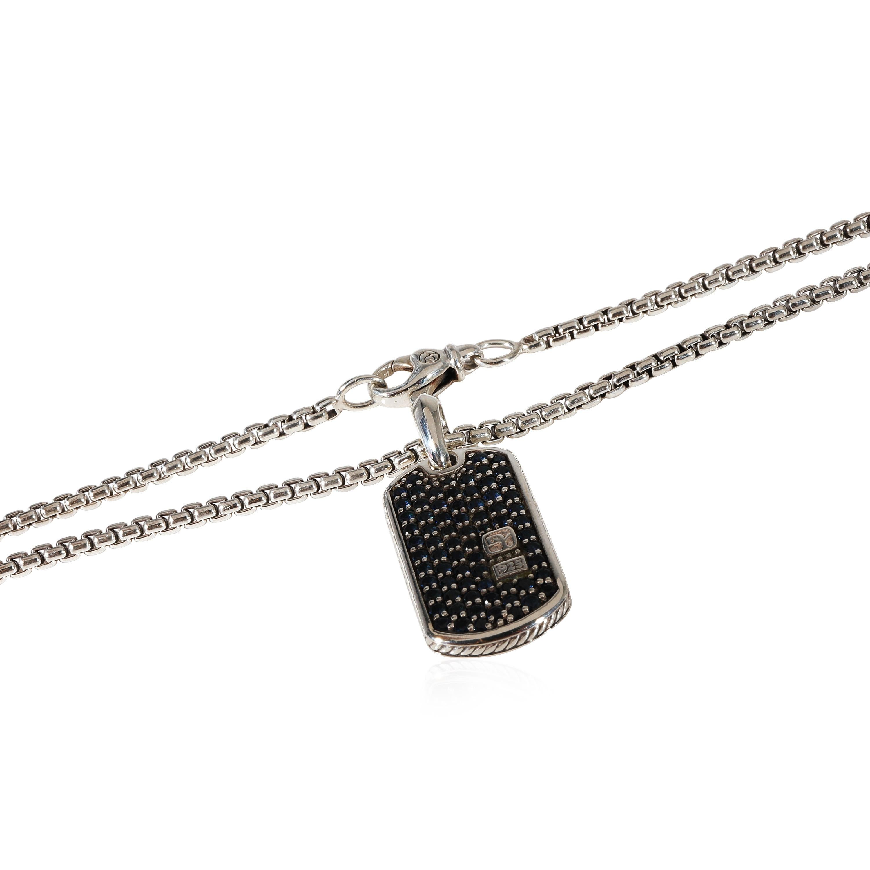 david yurman blue sapphire necklace