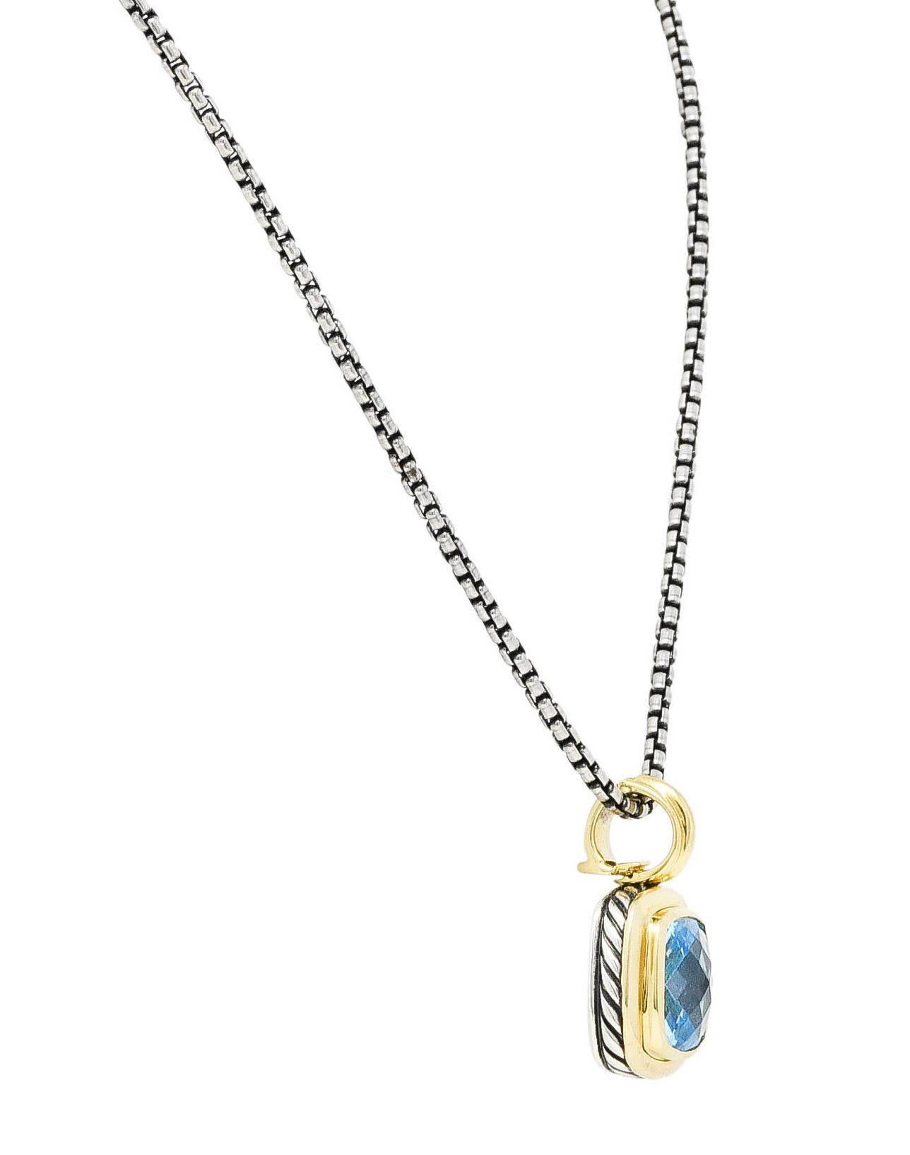 david yurman blue topaz pendant