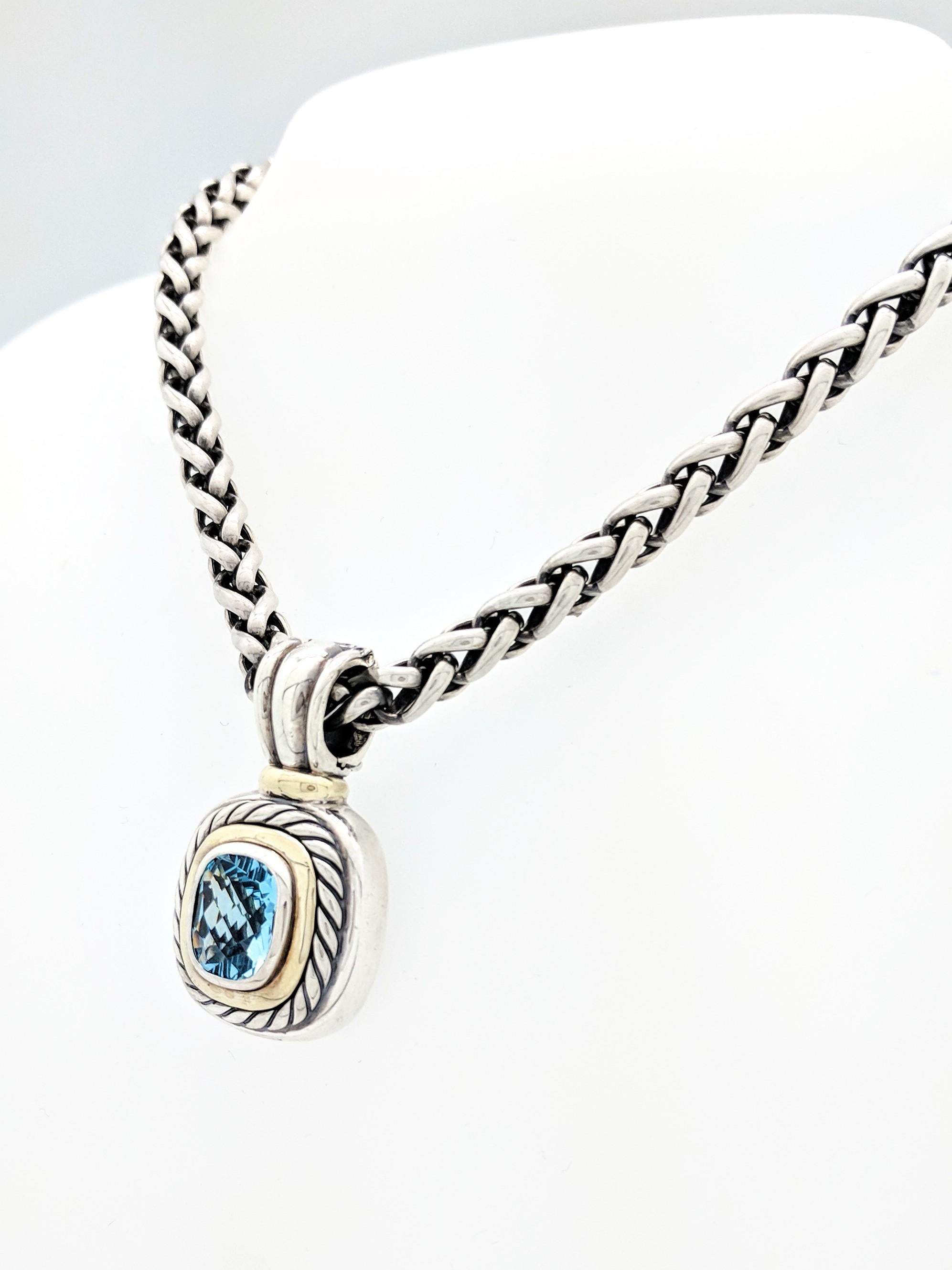 david yurman blue topaz necklace