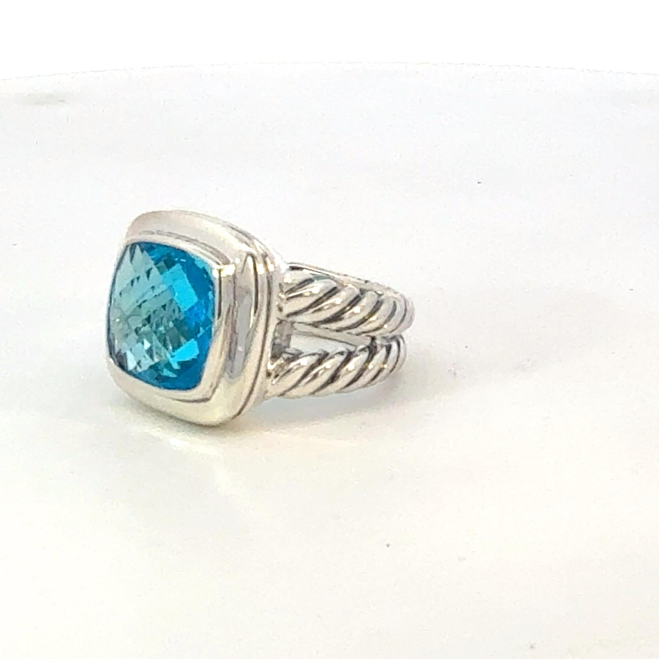Authentic David Yurman Blue Topaz Albion Ring Size 6, 11 mm Sterling Silver Estate DY648

TRUSTED SELLER SINCE 2002

PLEASE SEE OUR HUNDREDS OF POSITIVE FEEDBACKS FROM OUR CLIENTS!!

FREE SHIPPING

Details
Stone: Blue Topaz
Collection: Petite