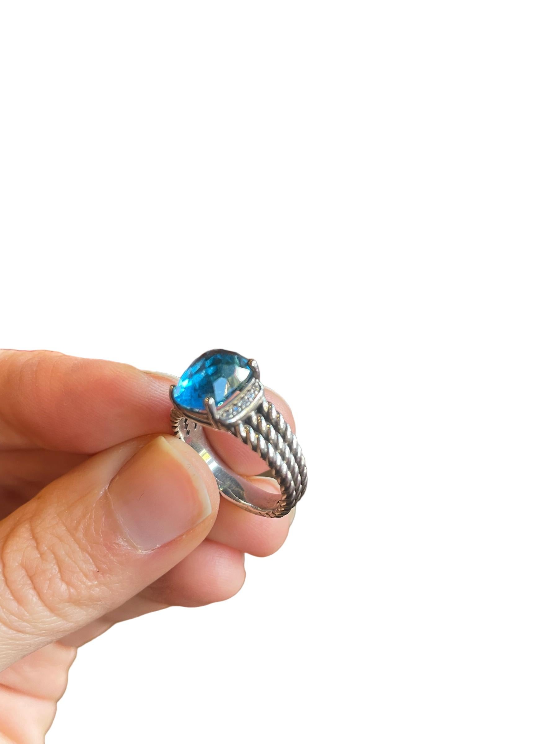 david yurman blue topaz ring