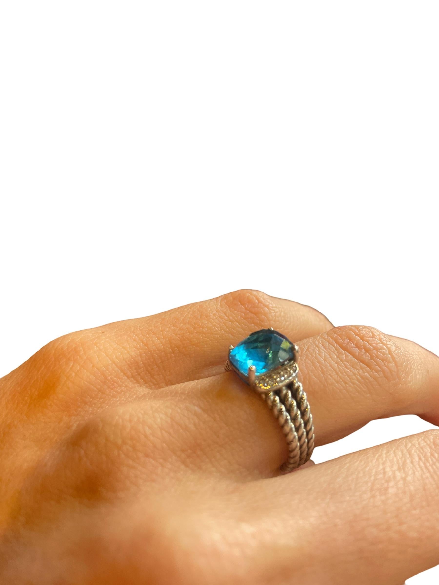 david yurman blue stone ring